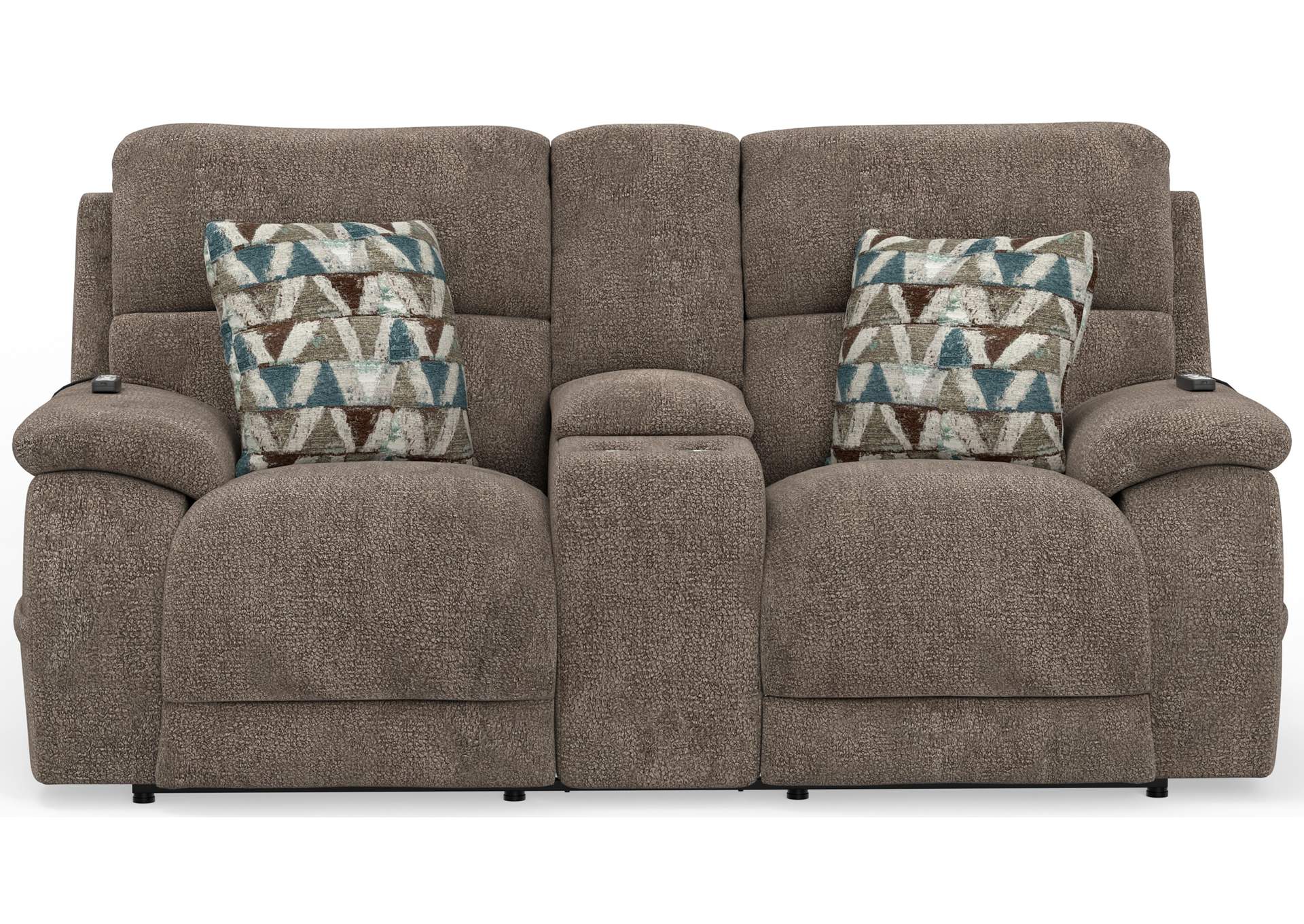 Joya Power Headrest Power Lay Flat Reclining Console Loveseat with CR3 Heat and Massageage - Lumbar - Zg image 10