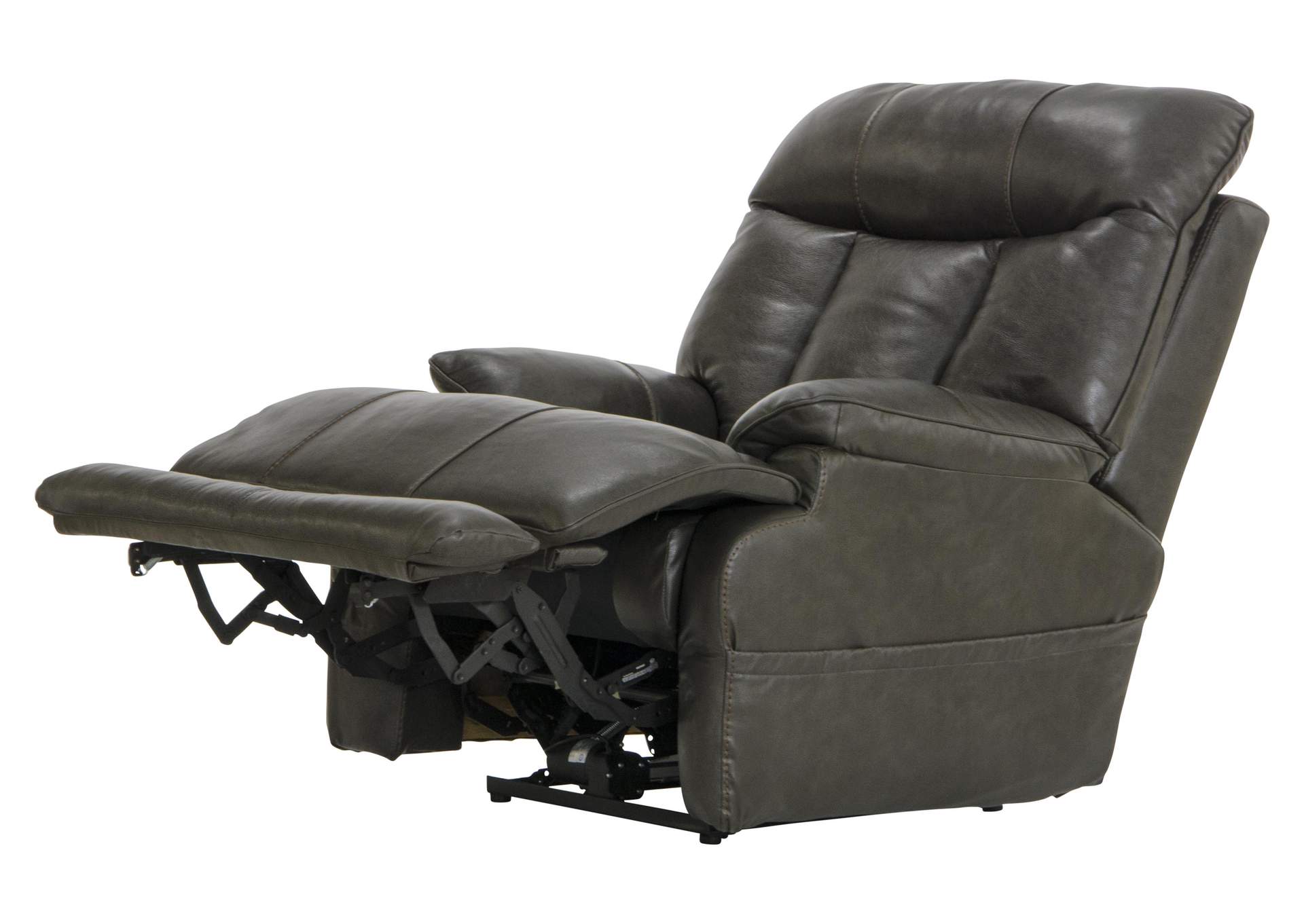 Naples Power Headrest with Lumbar Power Lay Flat Recliner with Extended Ottoman image 4