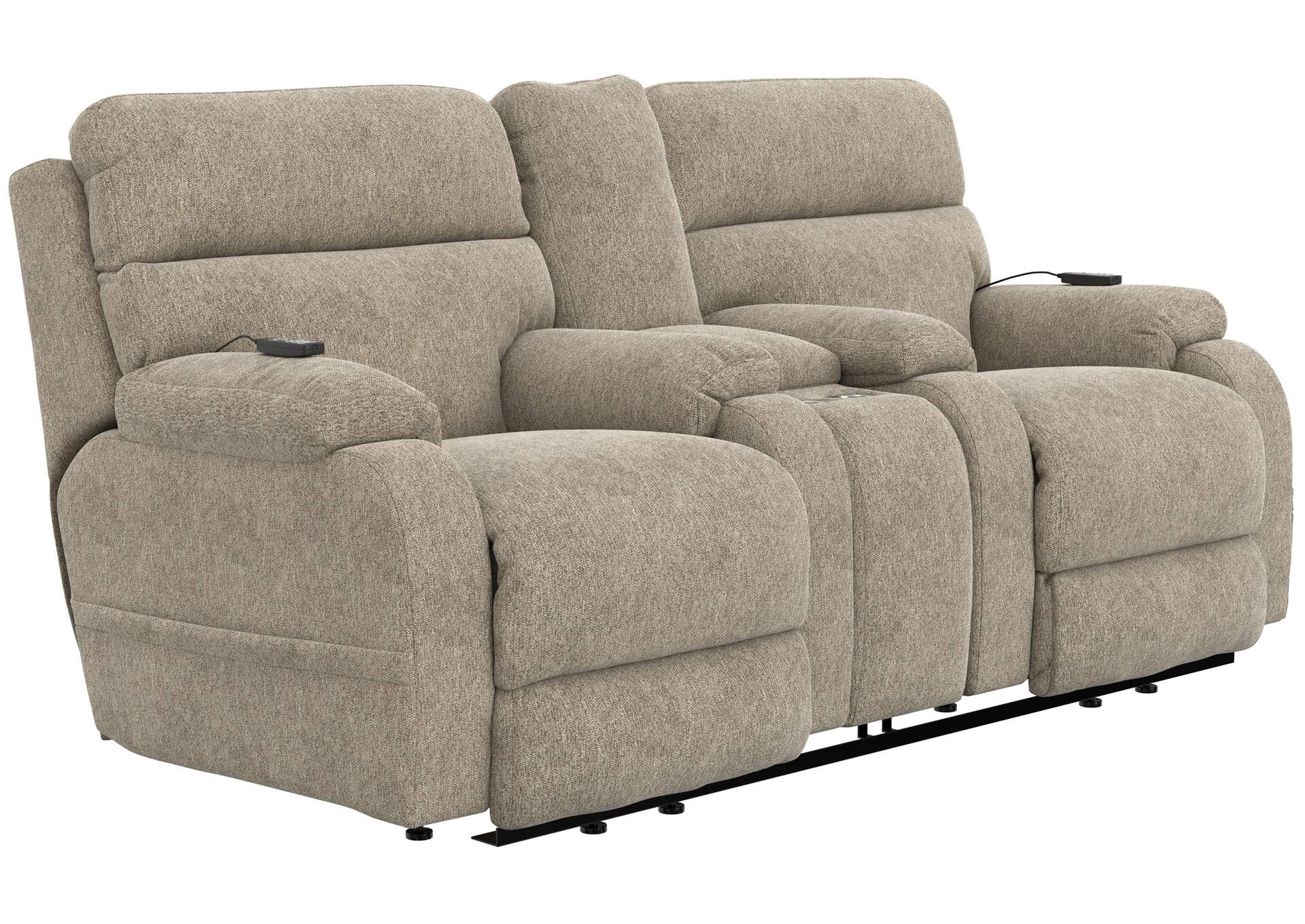 Regenerator Dual Lift Power Headrest Console Loveseat with CR3 Heat and Massageage - Lumbar - ZERO GRAVITY image 3