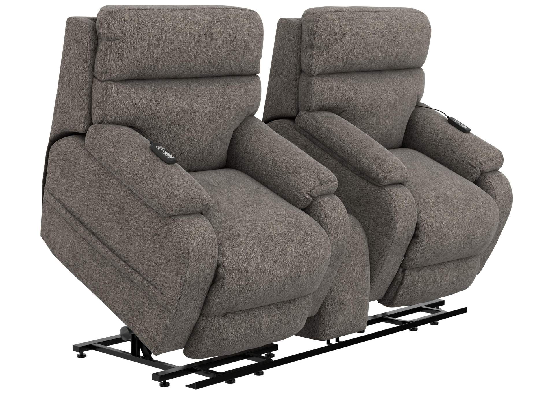 Regenerator Dual Lift Power Headrest Console Loveseat with CR3 Heat and Massageage - Lumbar - ZERO GRAVITY image 5