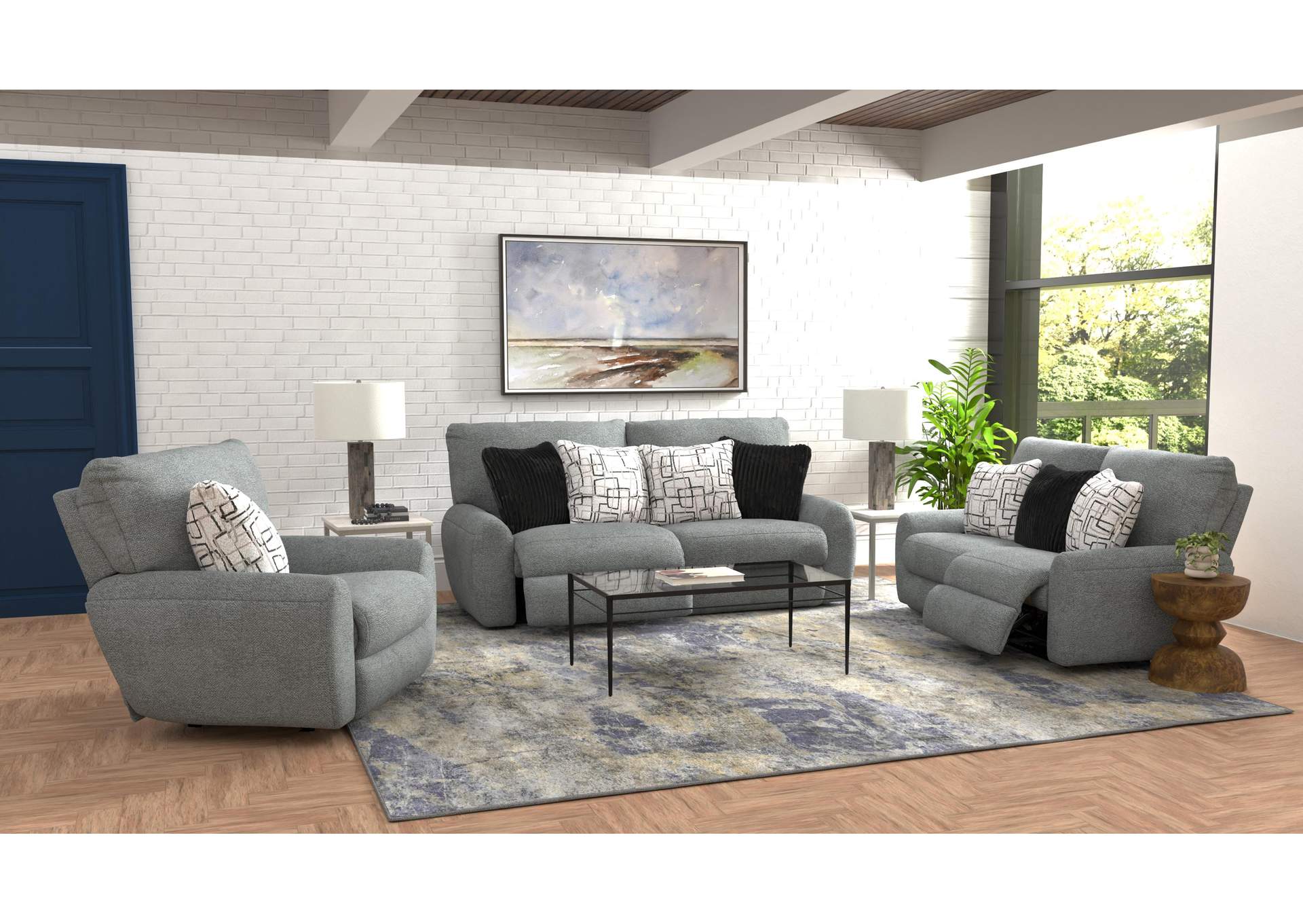 Maxwell Power Deep Seat Reclining Sofa image 3