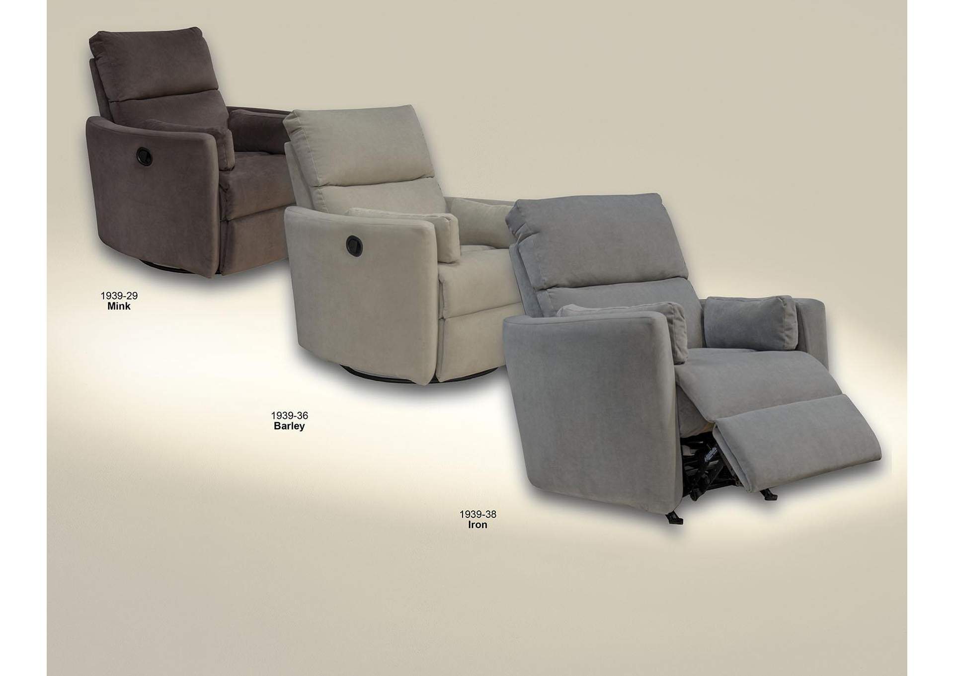 Crescent Swivel Glider Recliner image 1
