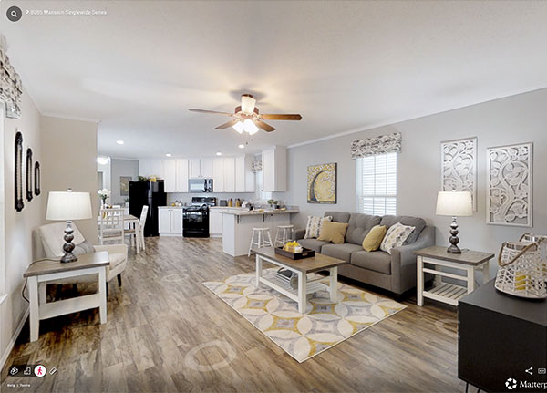 Mansion Singlewide Series 16x76 Model Home