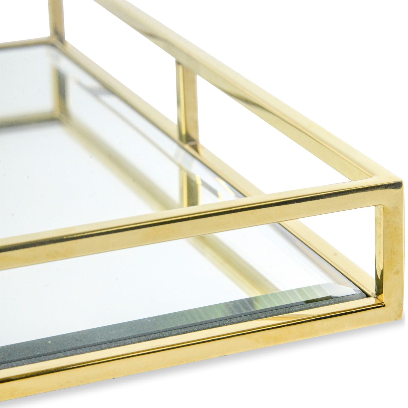 【caspari 】リカーバートレイ　金箔　持ち手付き caspari 】リカーバートレイ 金箔 持ち手付き