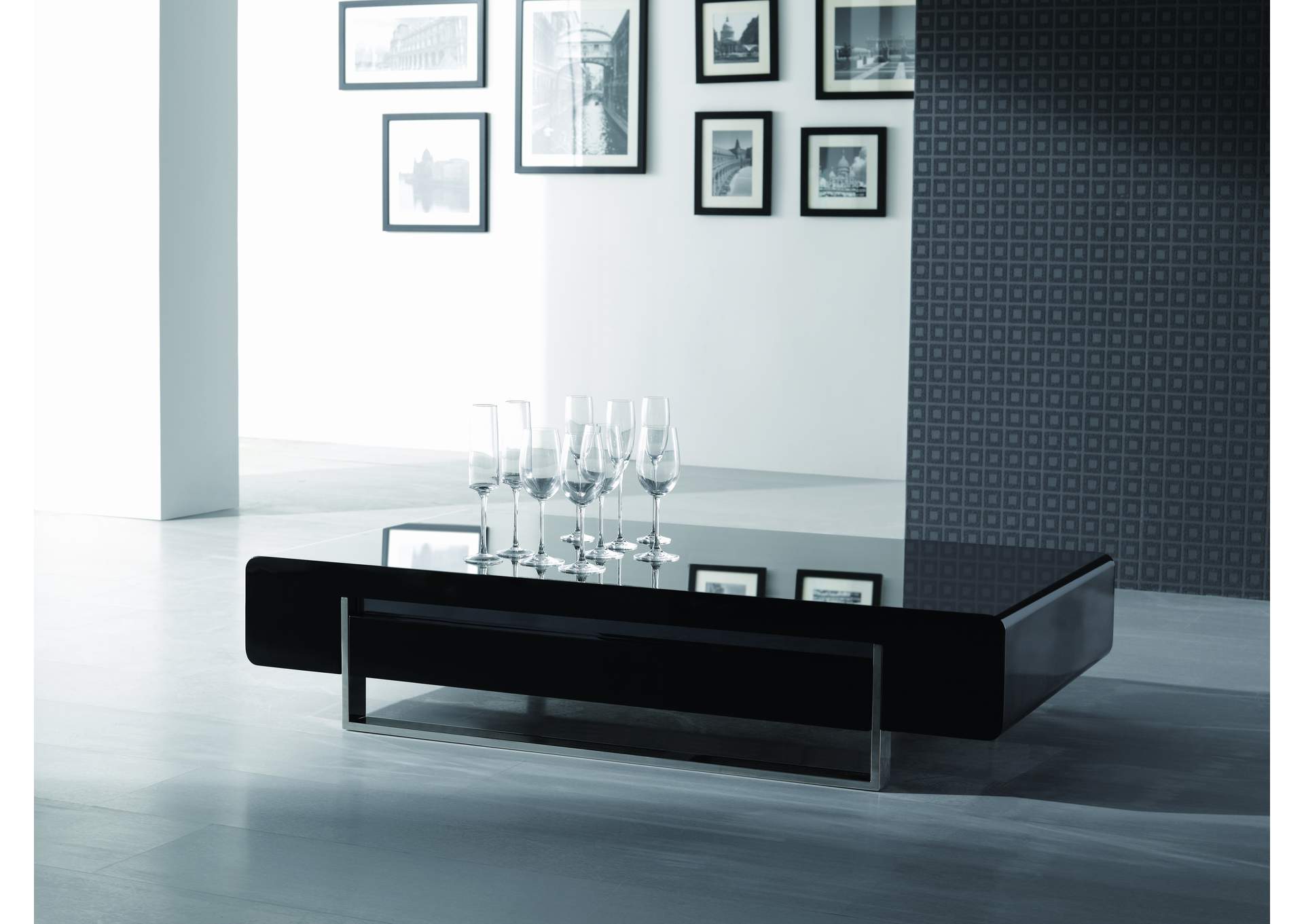 Modern Coffee Table 902A In Dark Oak image 1
