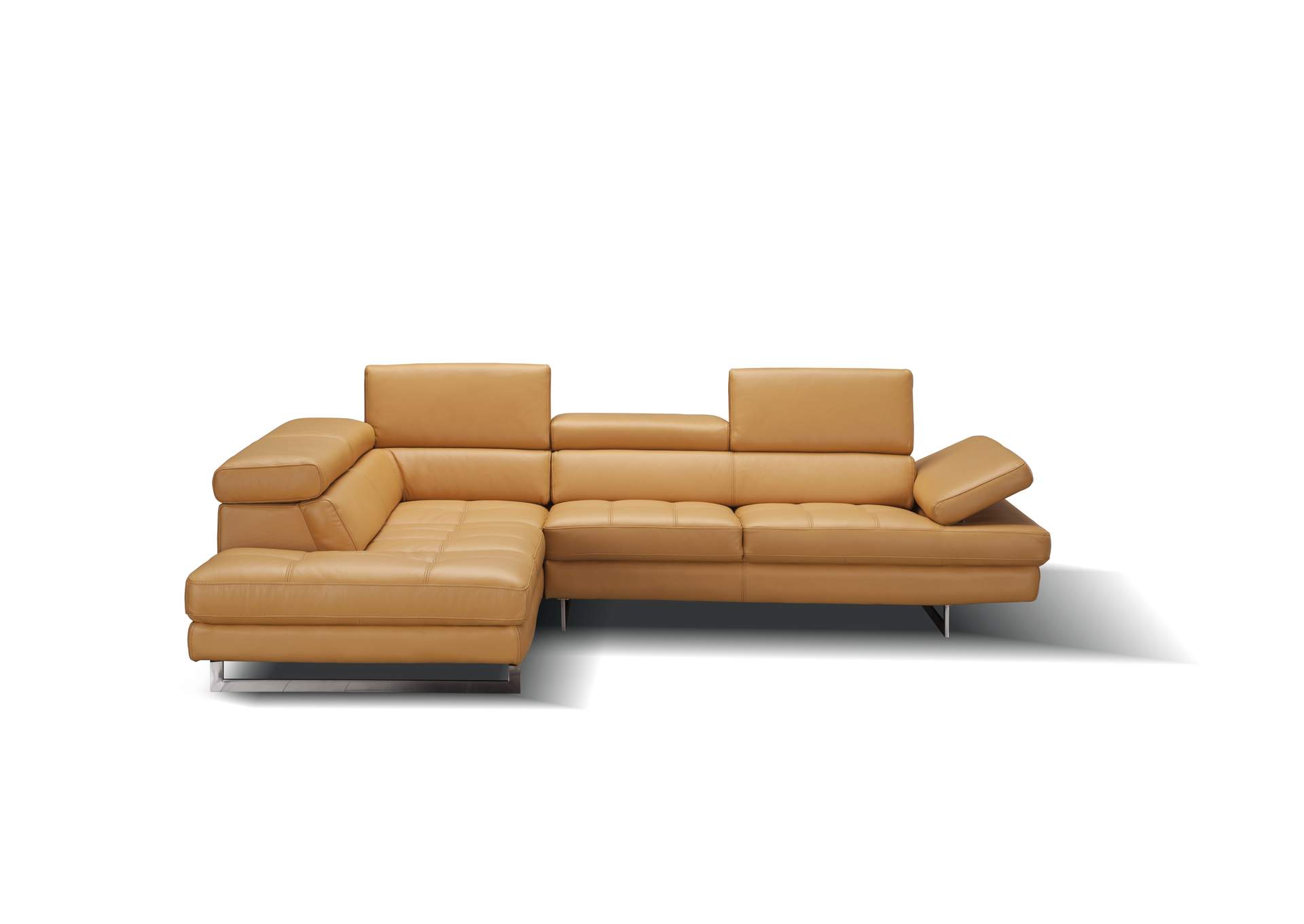A761 Italian Leather Sectional Freesia In Left Hand Facing image 4