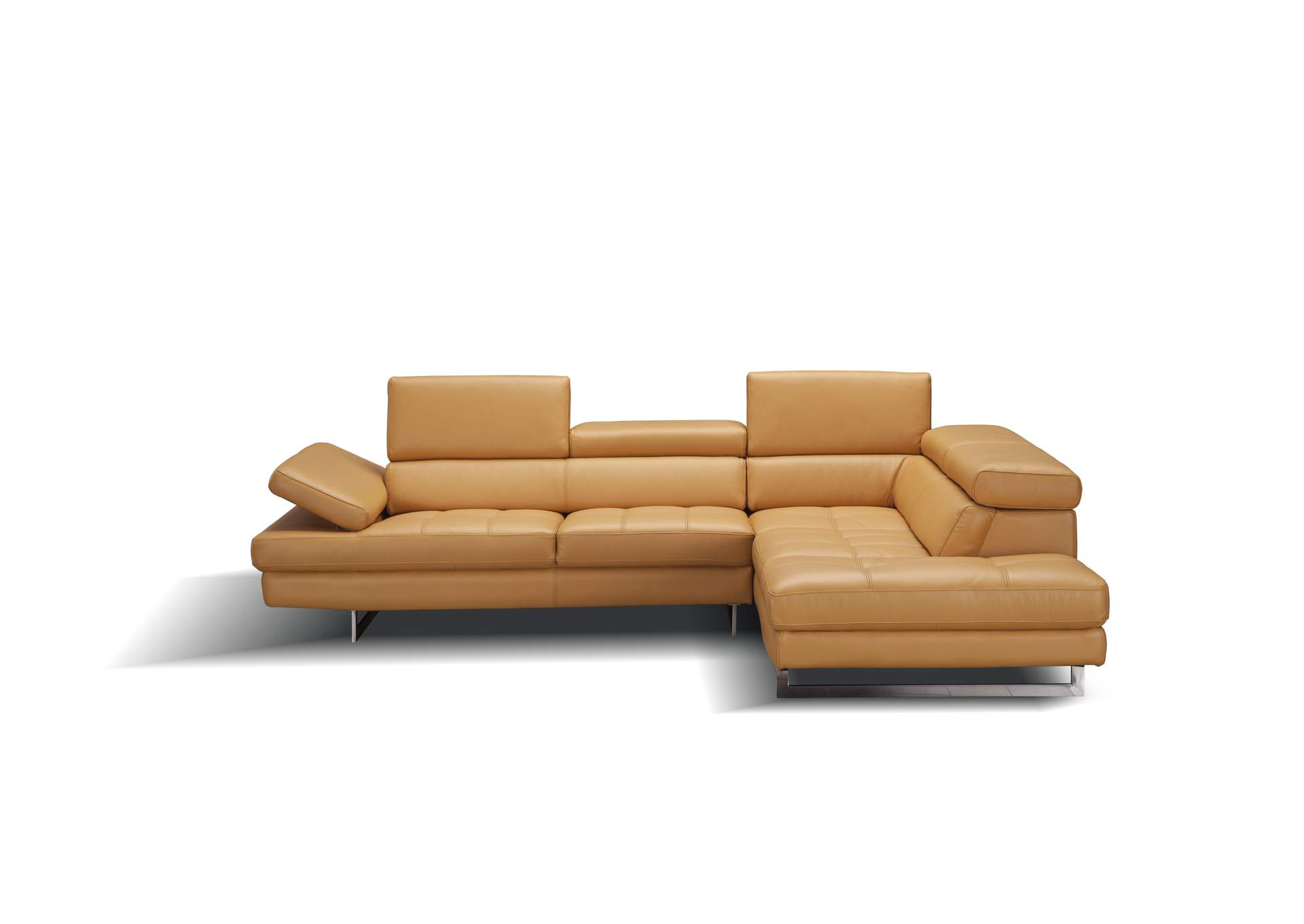 A761 Italian Leather Sectional Freesia In Right Hand Facing image 4