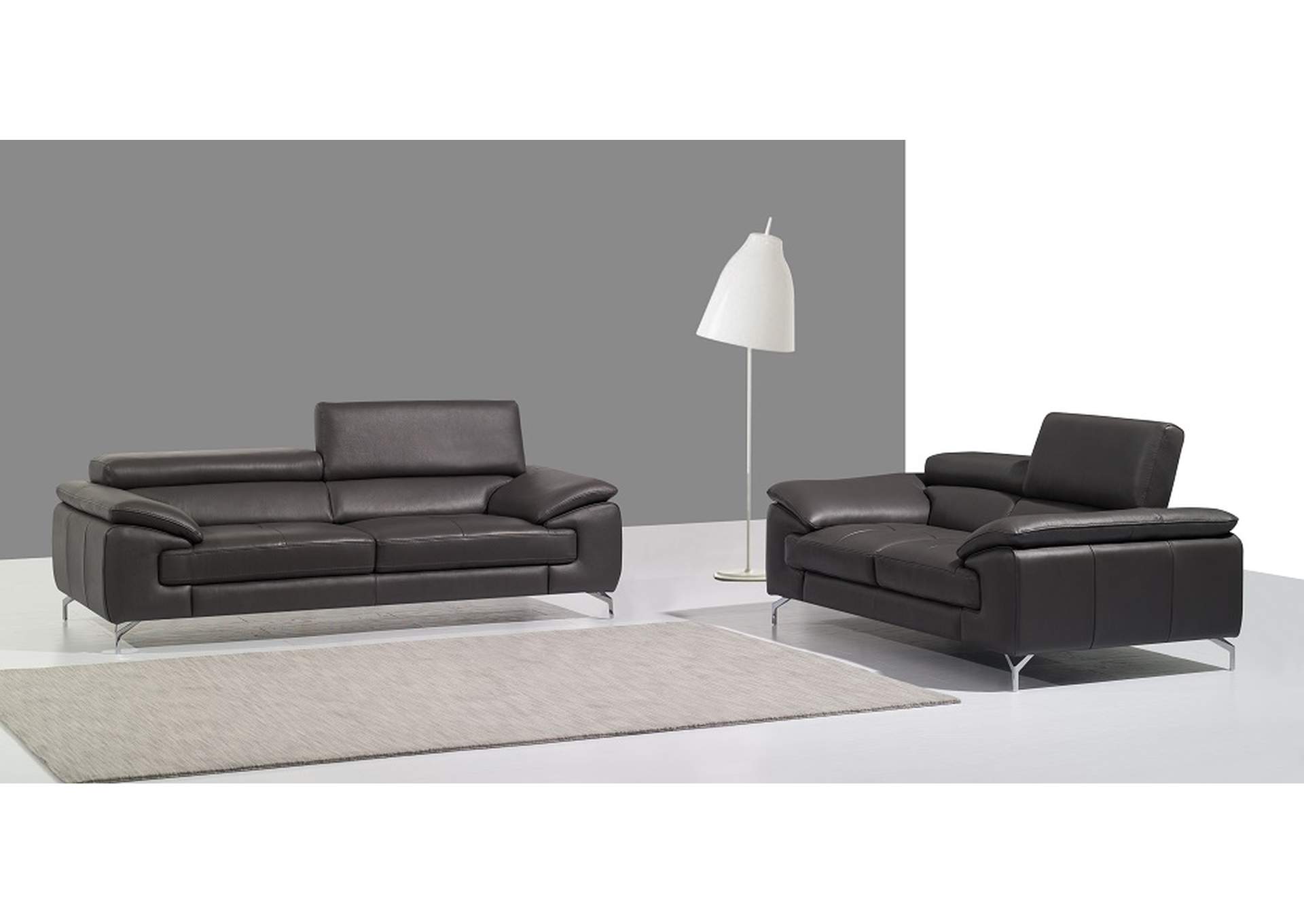 A973 Italian Leather Love In Grey image 1