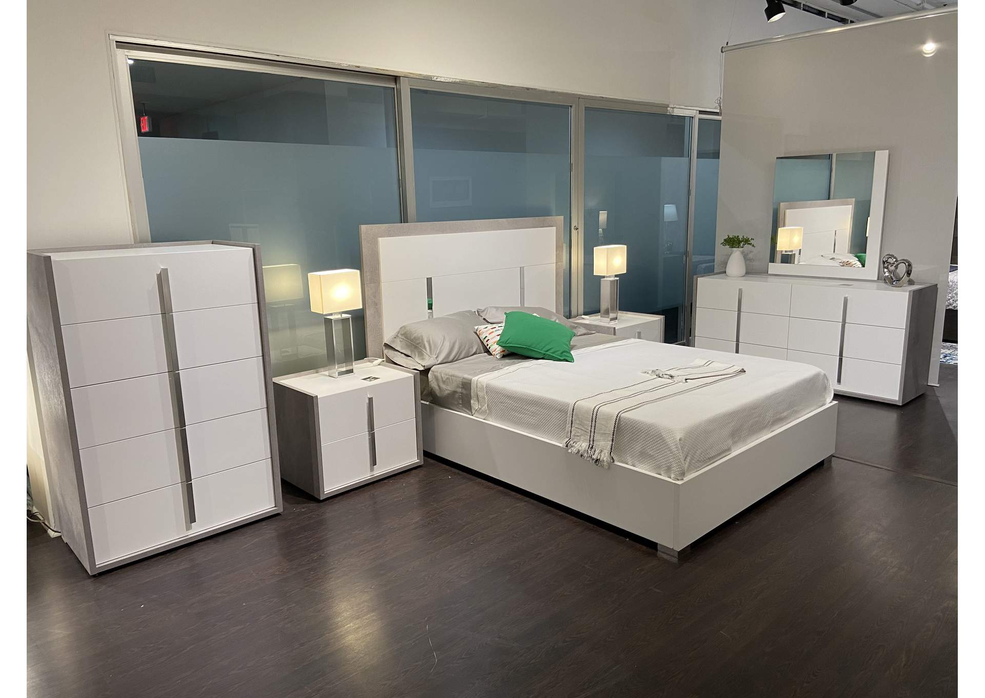 Ada Premium Dresser In Cemento - Bianco Opac image 5