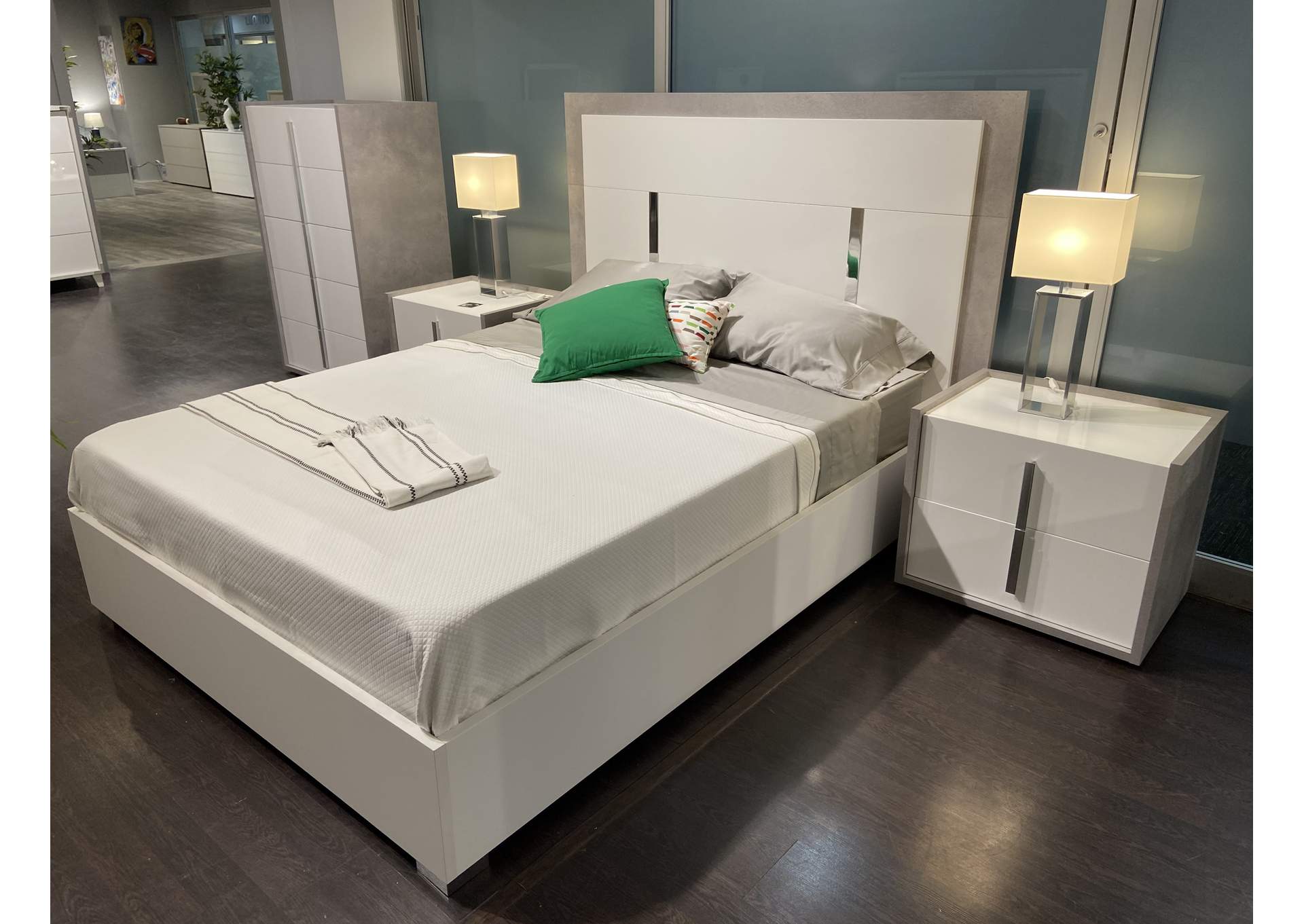 Ada Premium Dresser In Cemento - Bianco Opac image 6