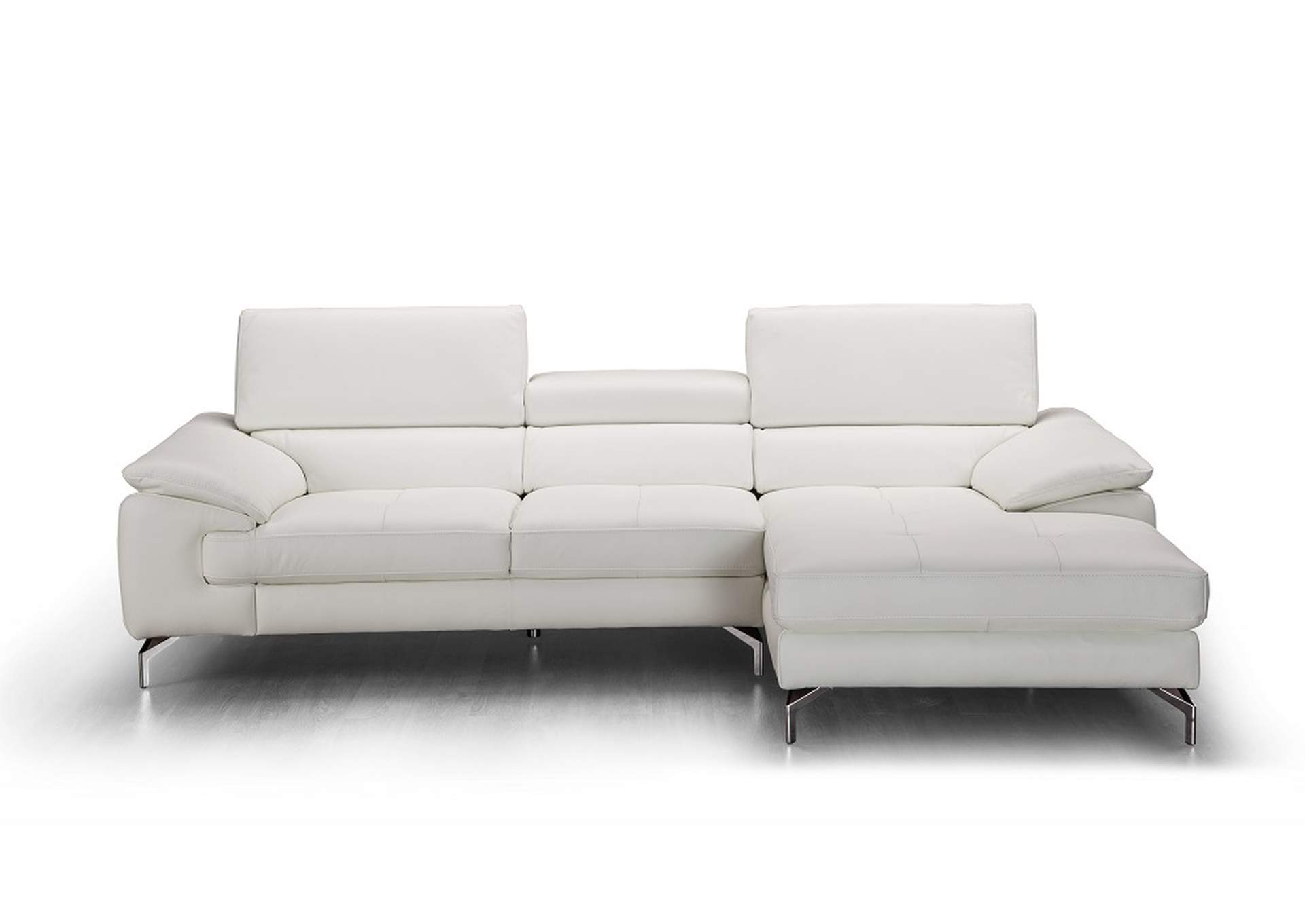Alice Premium Leather Sectional In Right Facing Chaise image 3