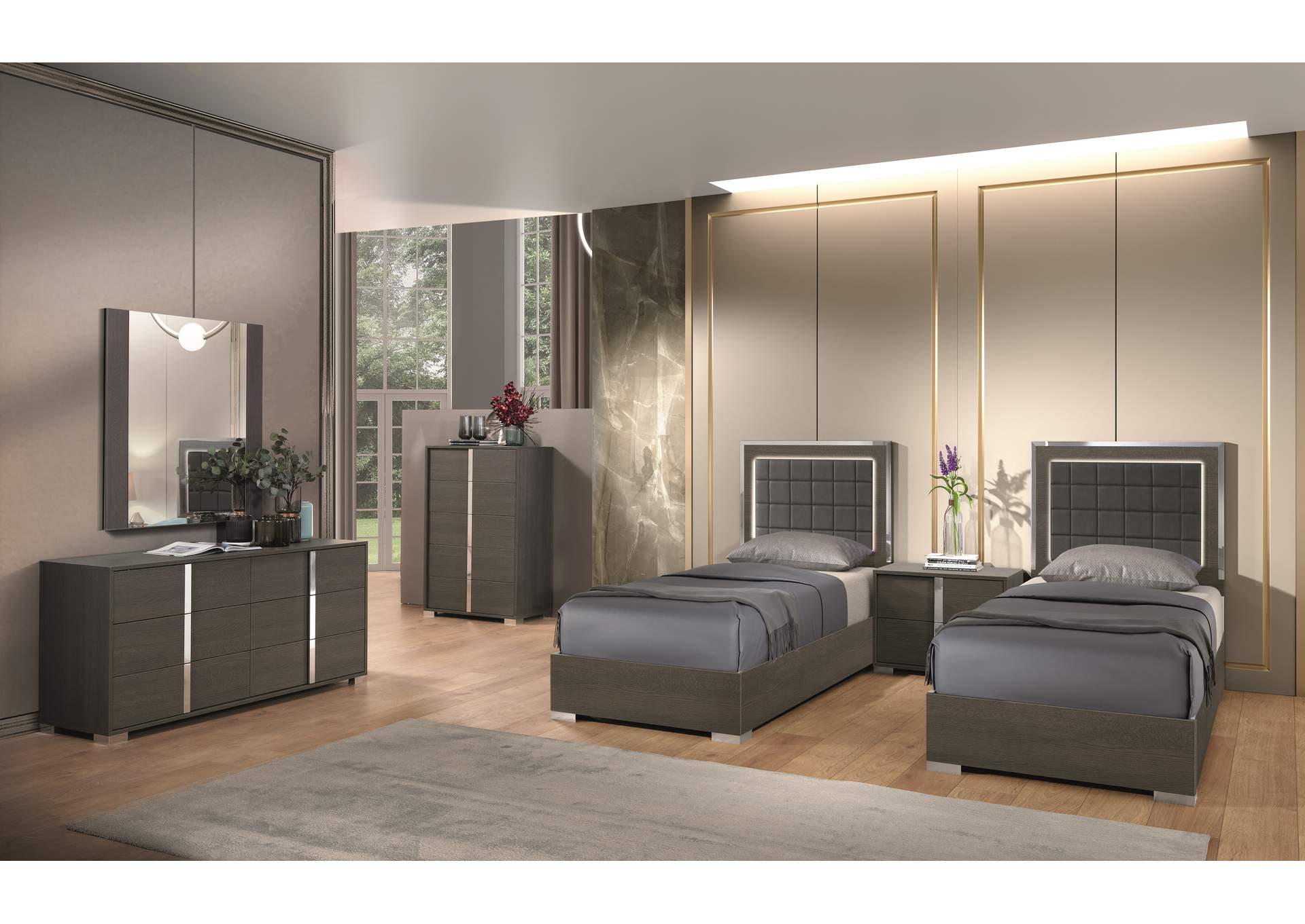 Alice Matte Gray Full Bed image 3