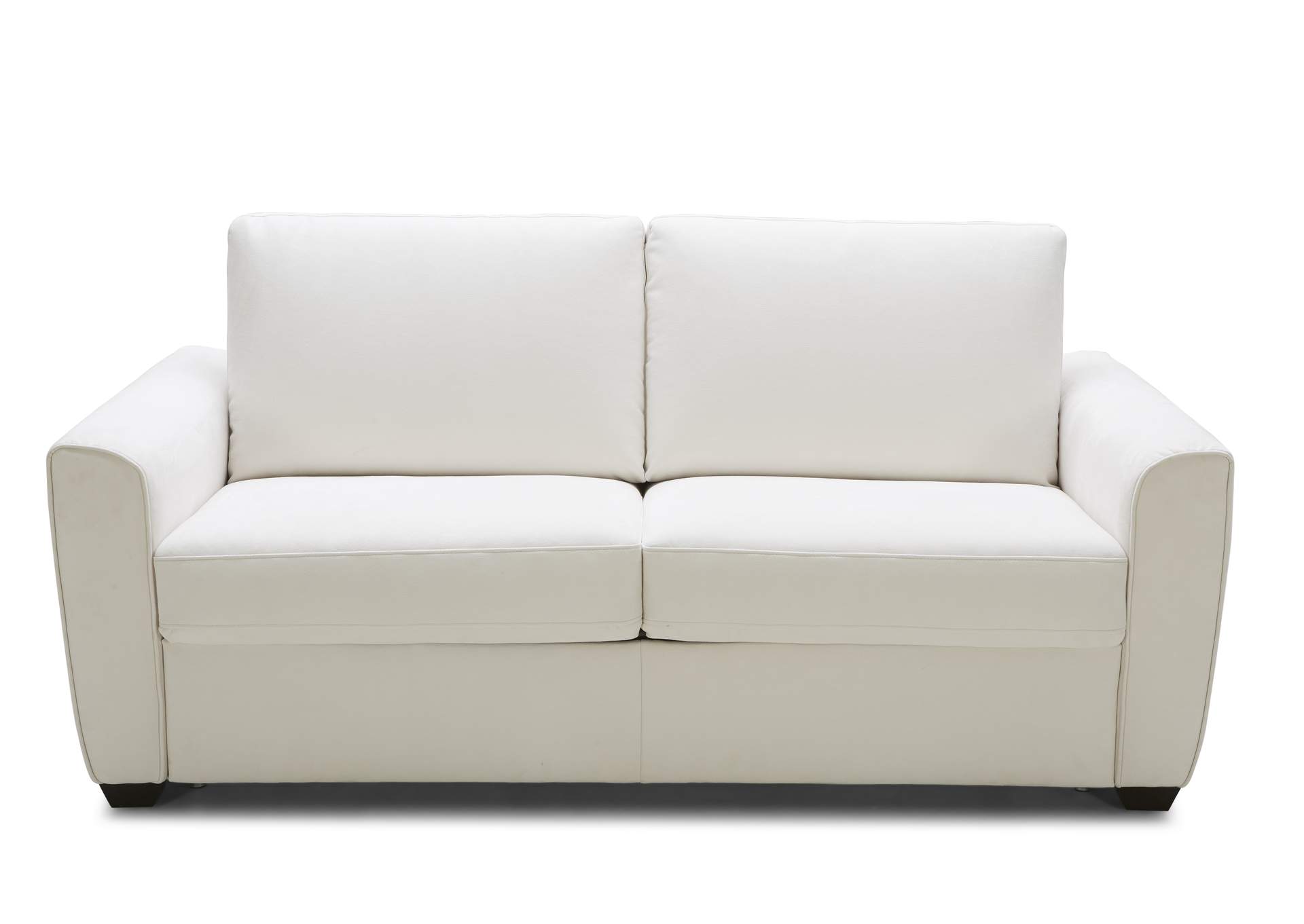 Alpine Sofa Bed In White Fabric image 1