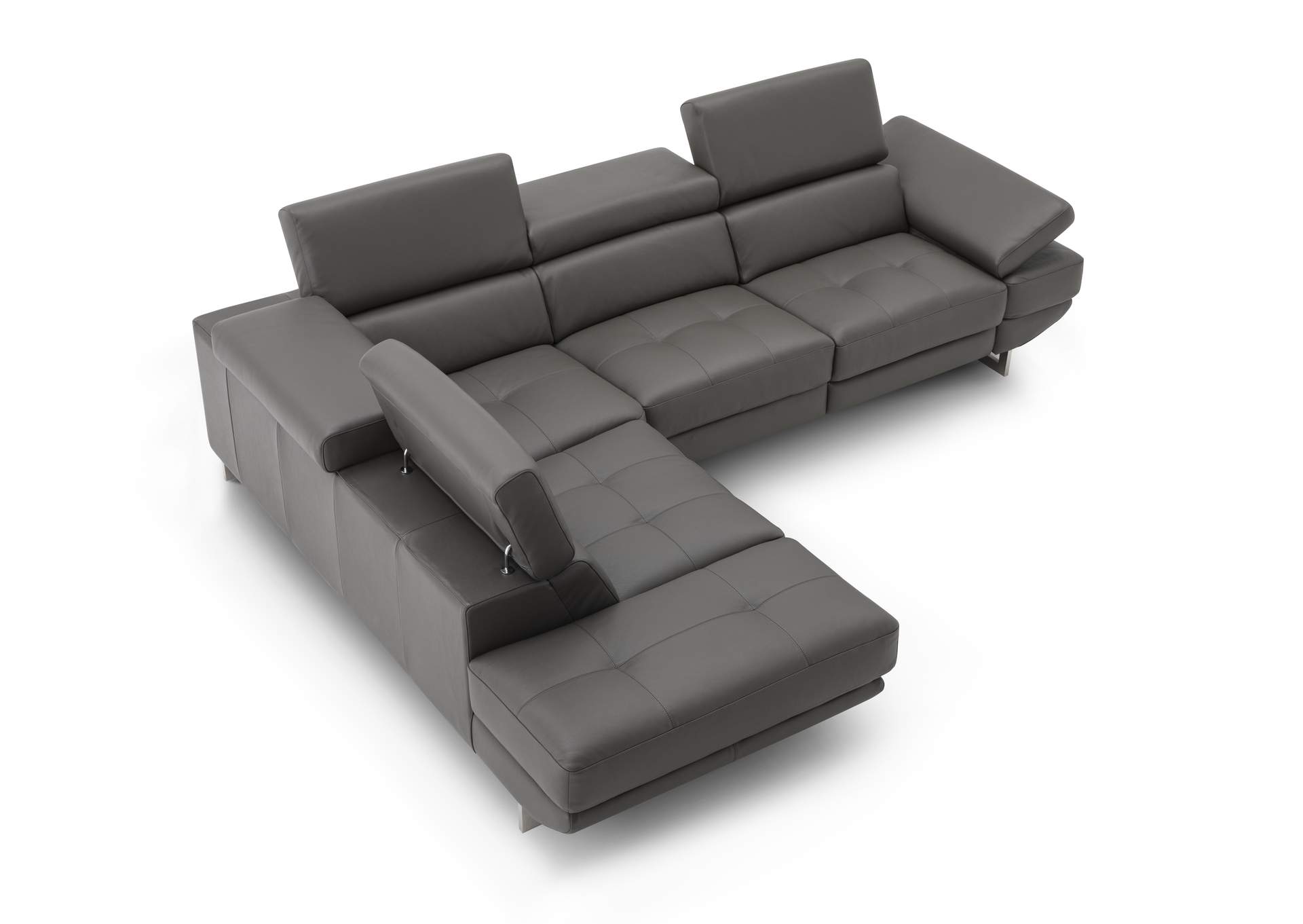 Annalaise Left Hand Facing Chaise Dark Grey image 3