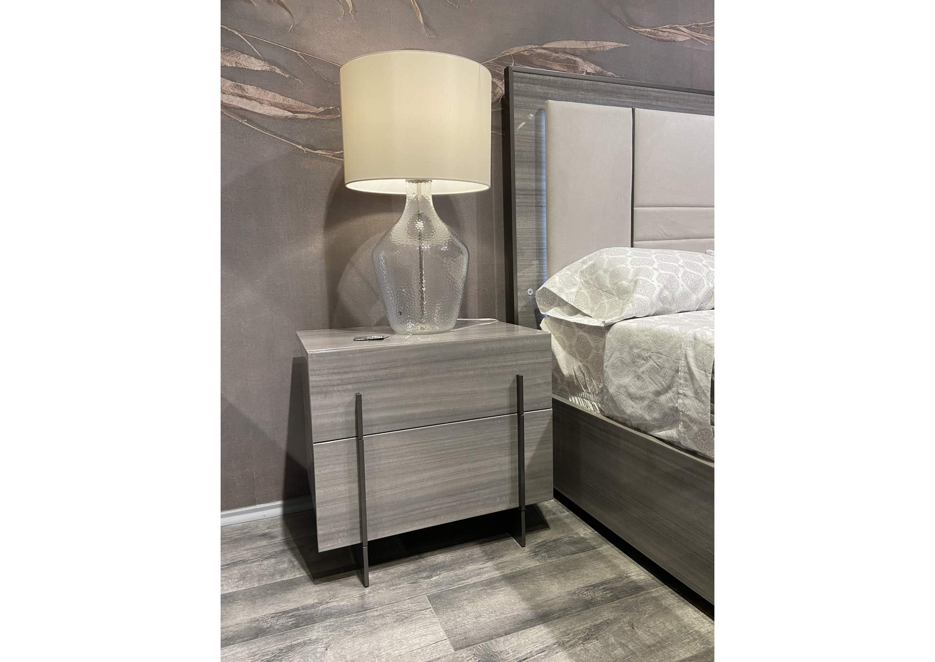 Blade Premium  Nightstand In Moon Grey image 6