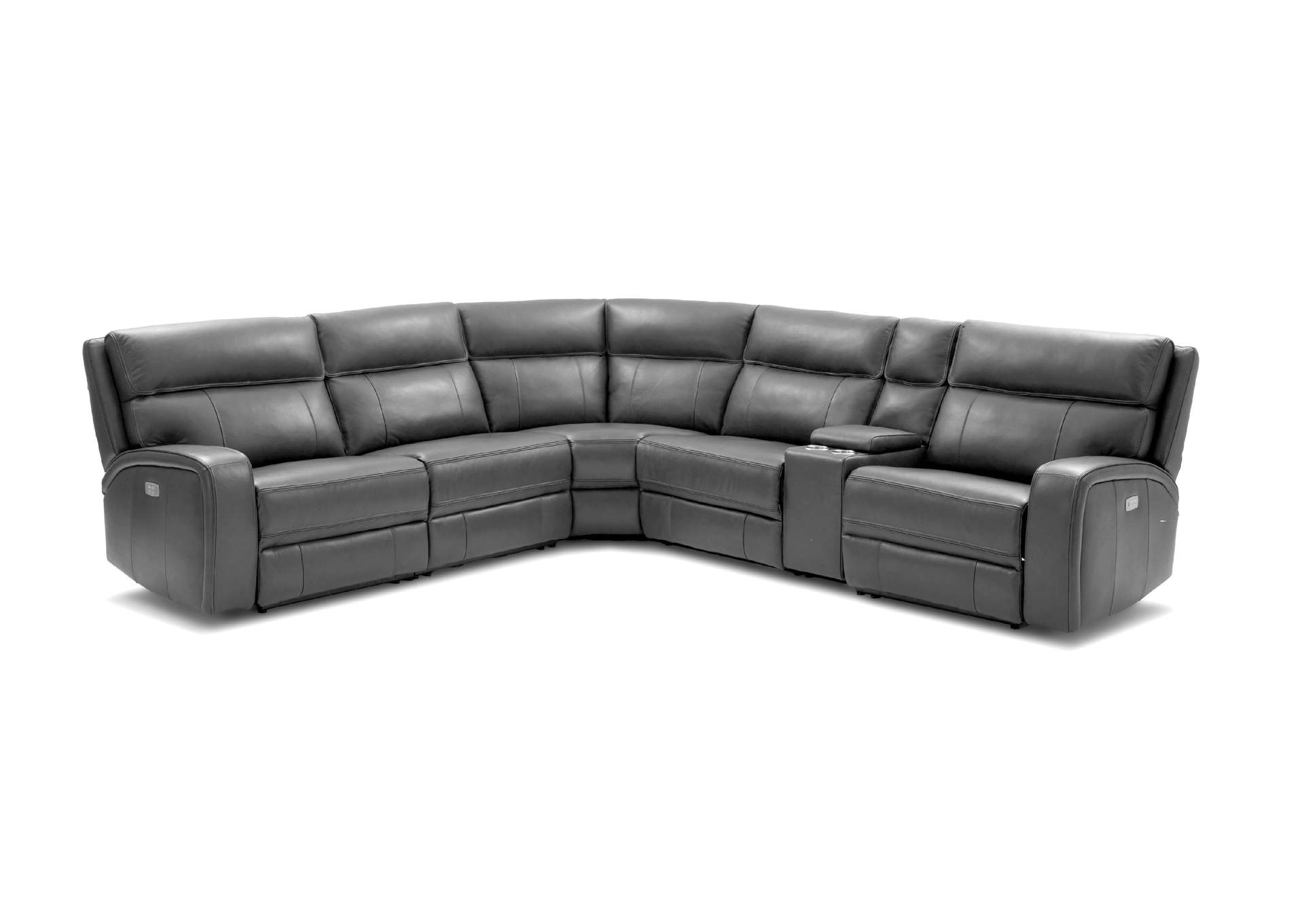 Cozy Motion Sectional In Grey image 3