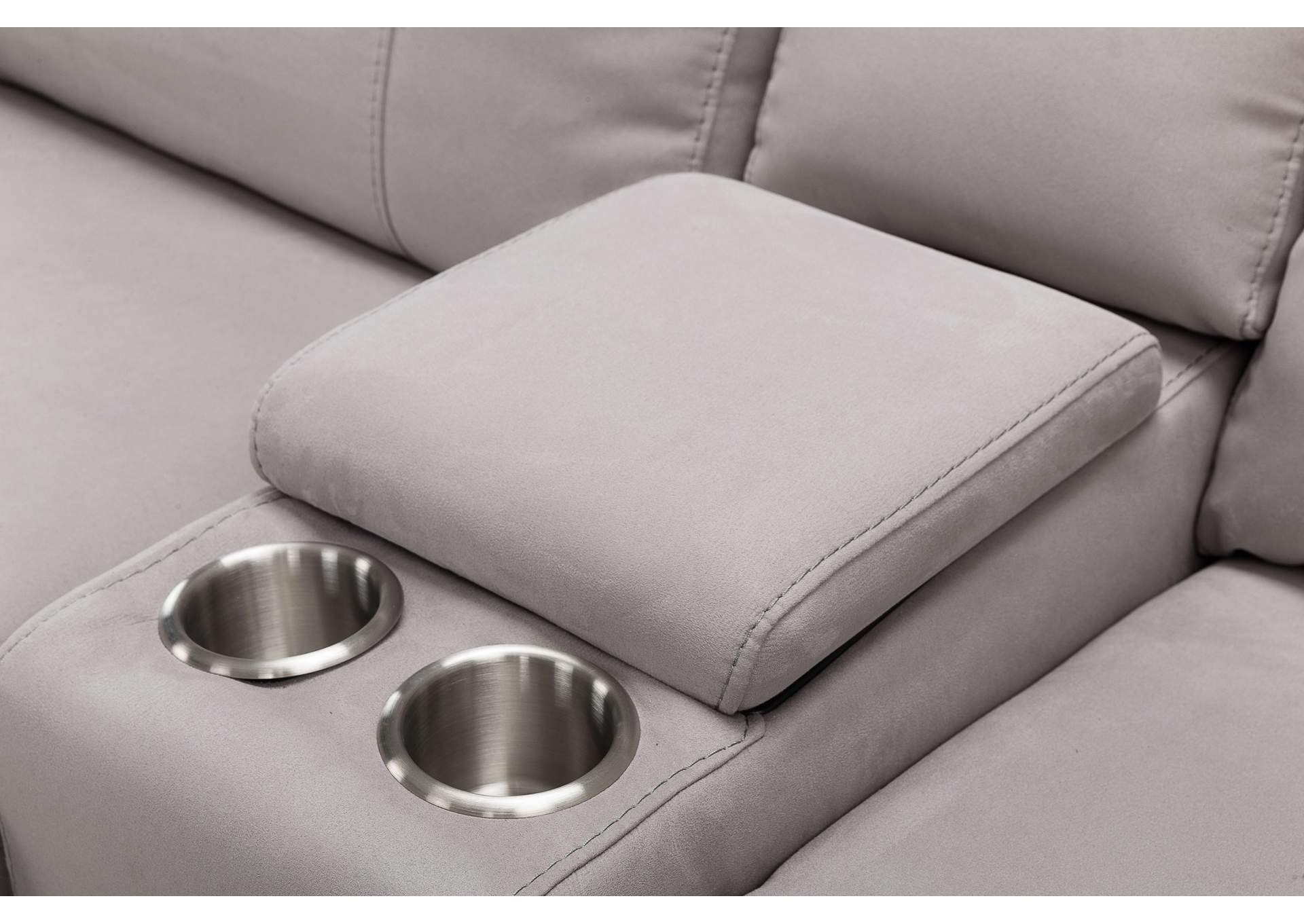 Cozy Motion Sectional In Moonshine image 6