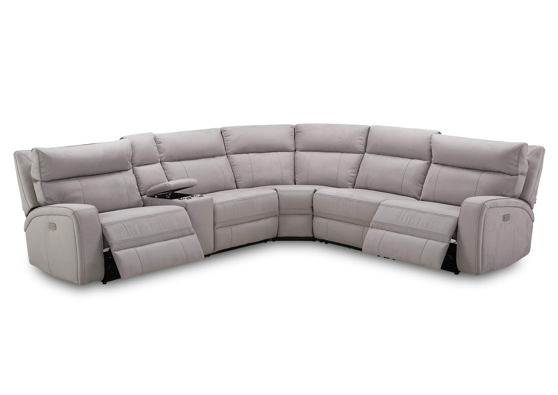 Cozy Motion Sectional In Moonshine image 4