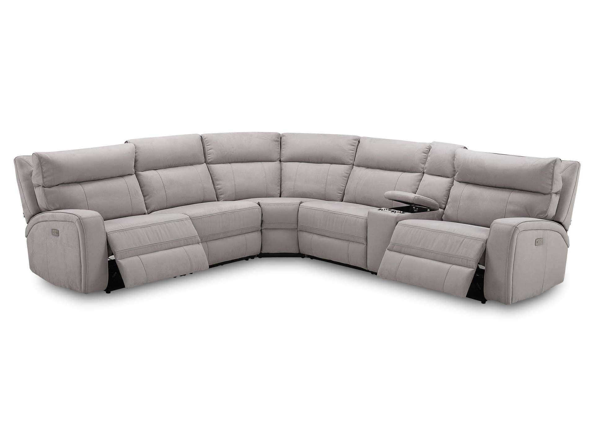 Cozy Motion Sectional In Moonshine image 5