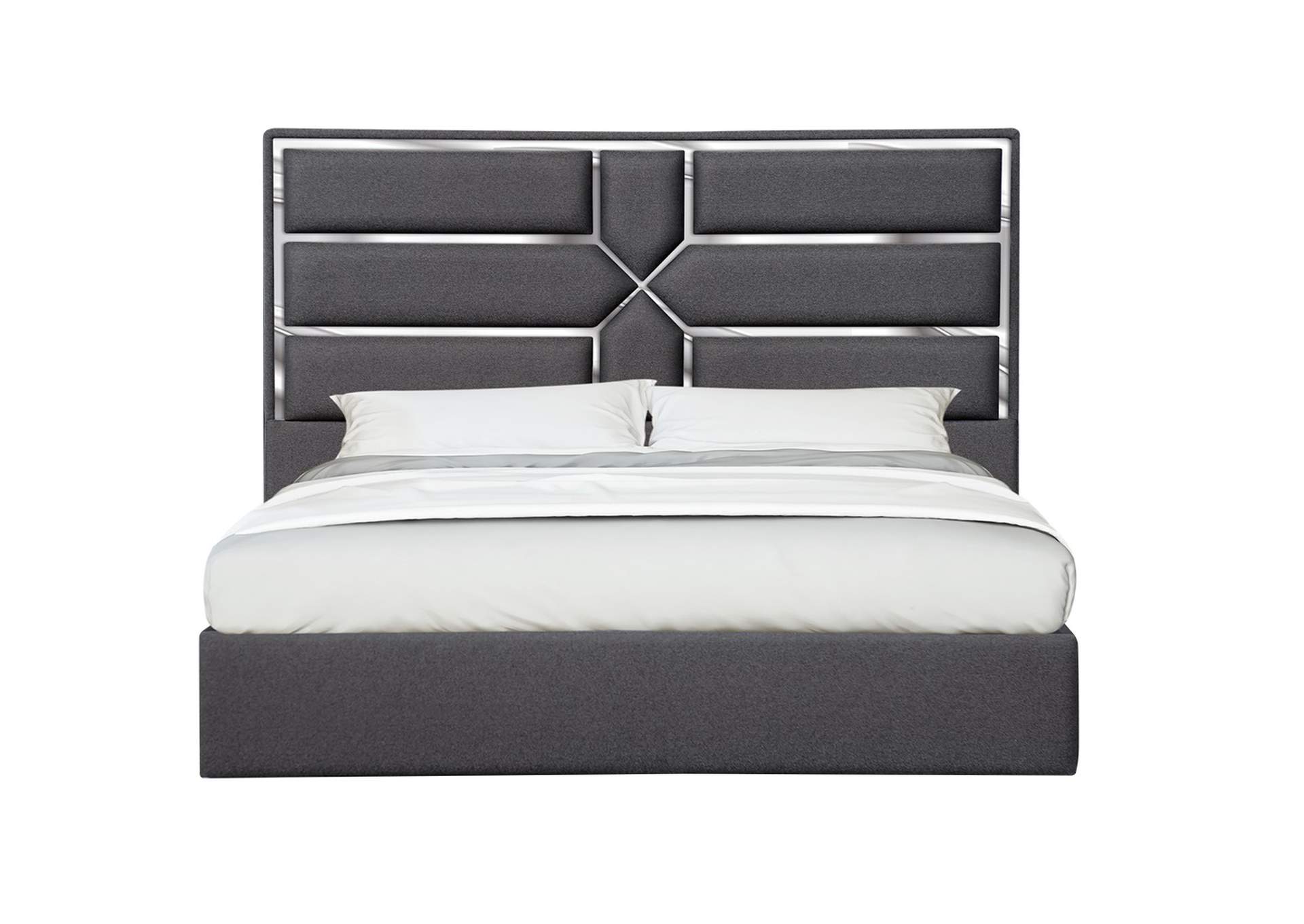 Da Vinci Queen Bed In Charcoal image 1