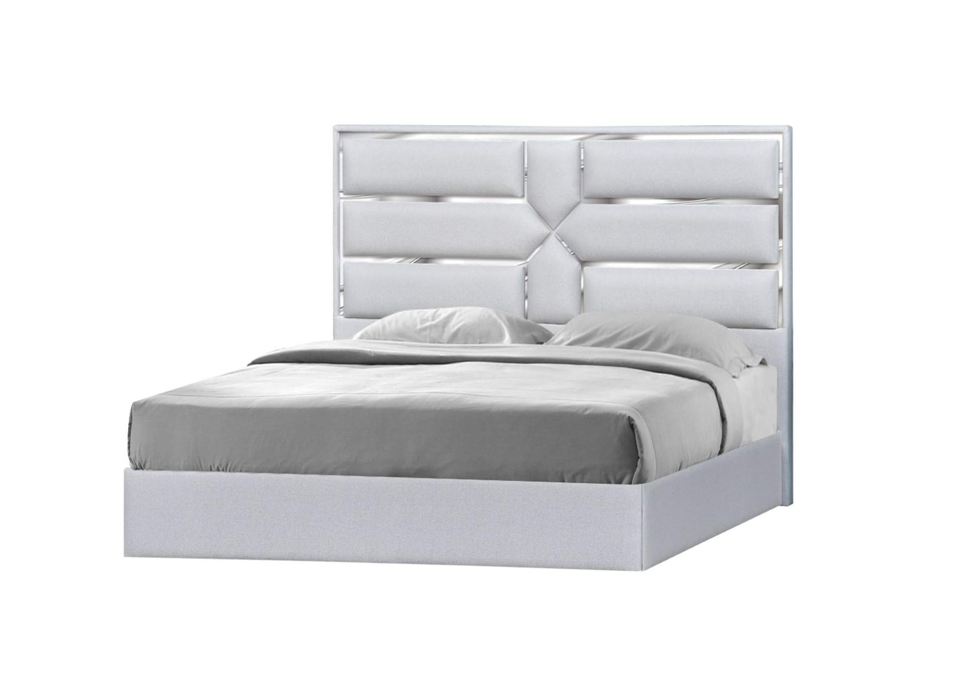 Da Vinci Queen Bed In Silver Grey image 3