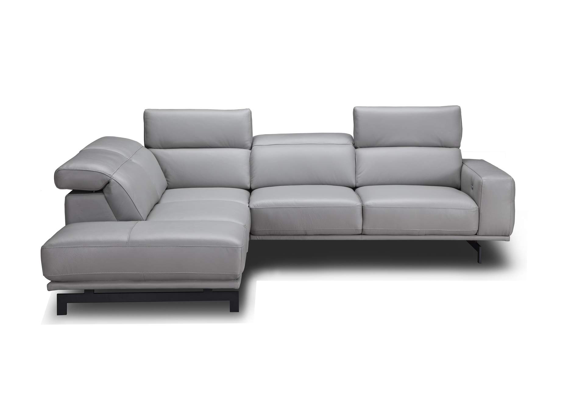 Davenport Light Grey Sectional In Left Facing image 4