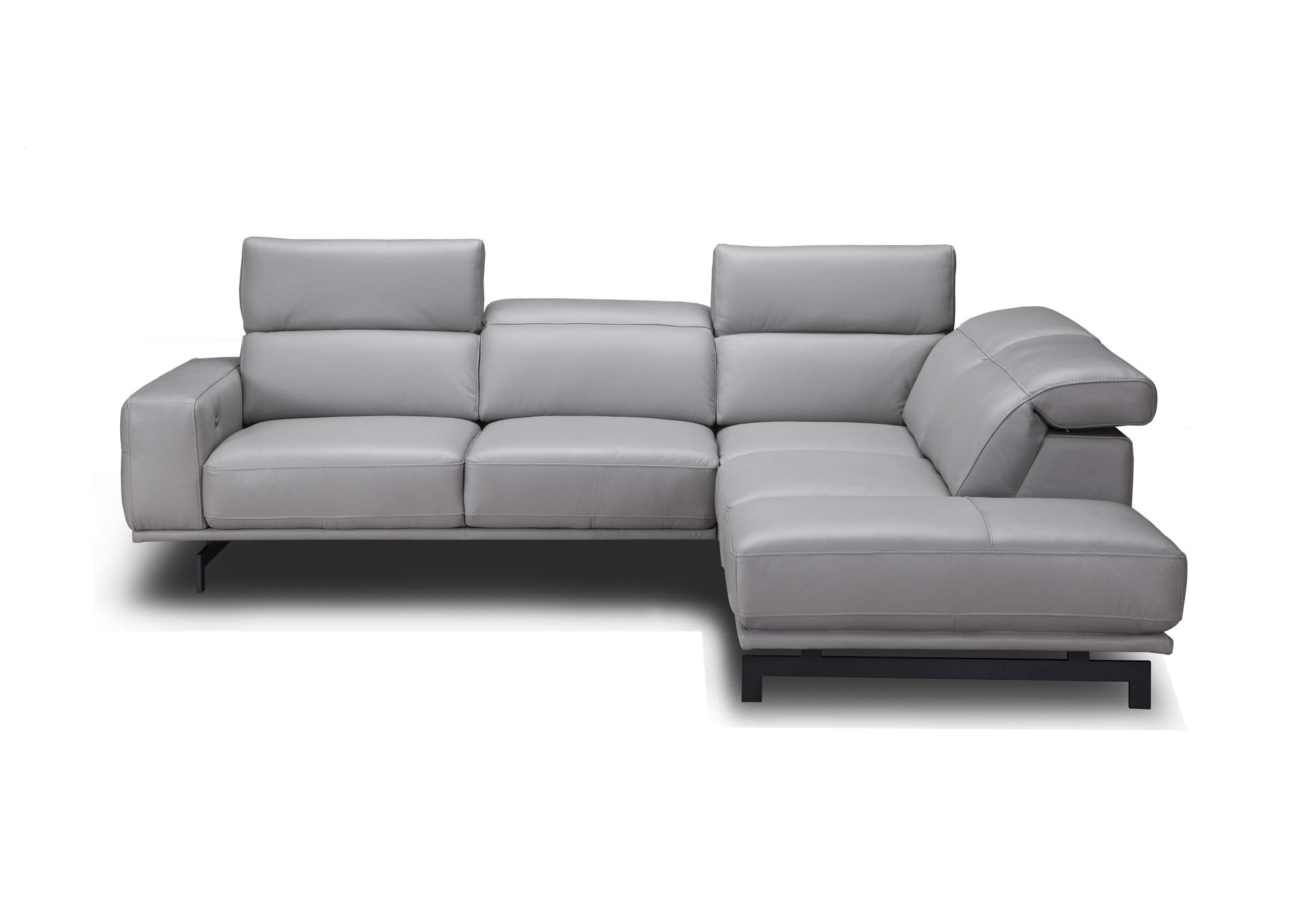 Davenport Light Grey Sectional In Right Facing image 4