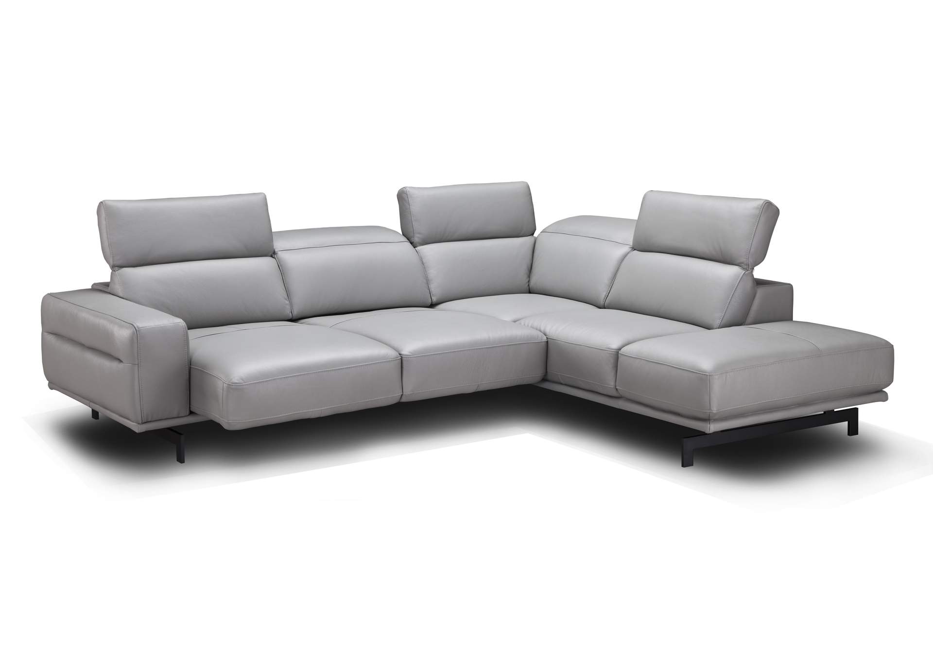 Davenport Light Grey Sectional In Right Facing image 6