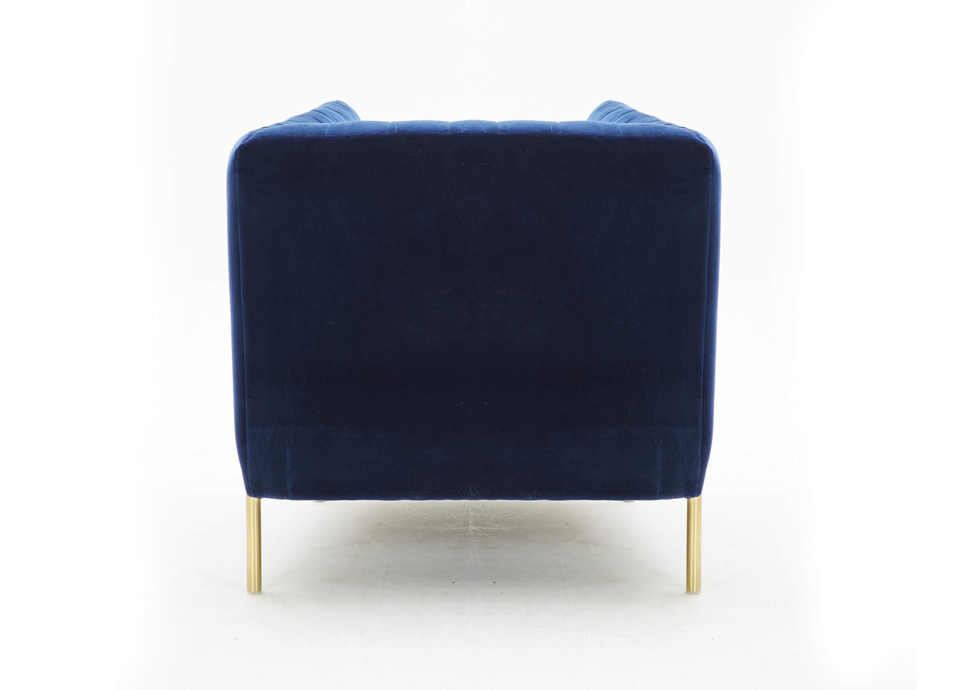 Deco Chair In Blue Fabric image 3