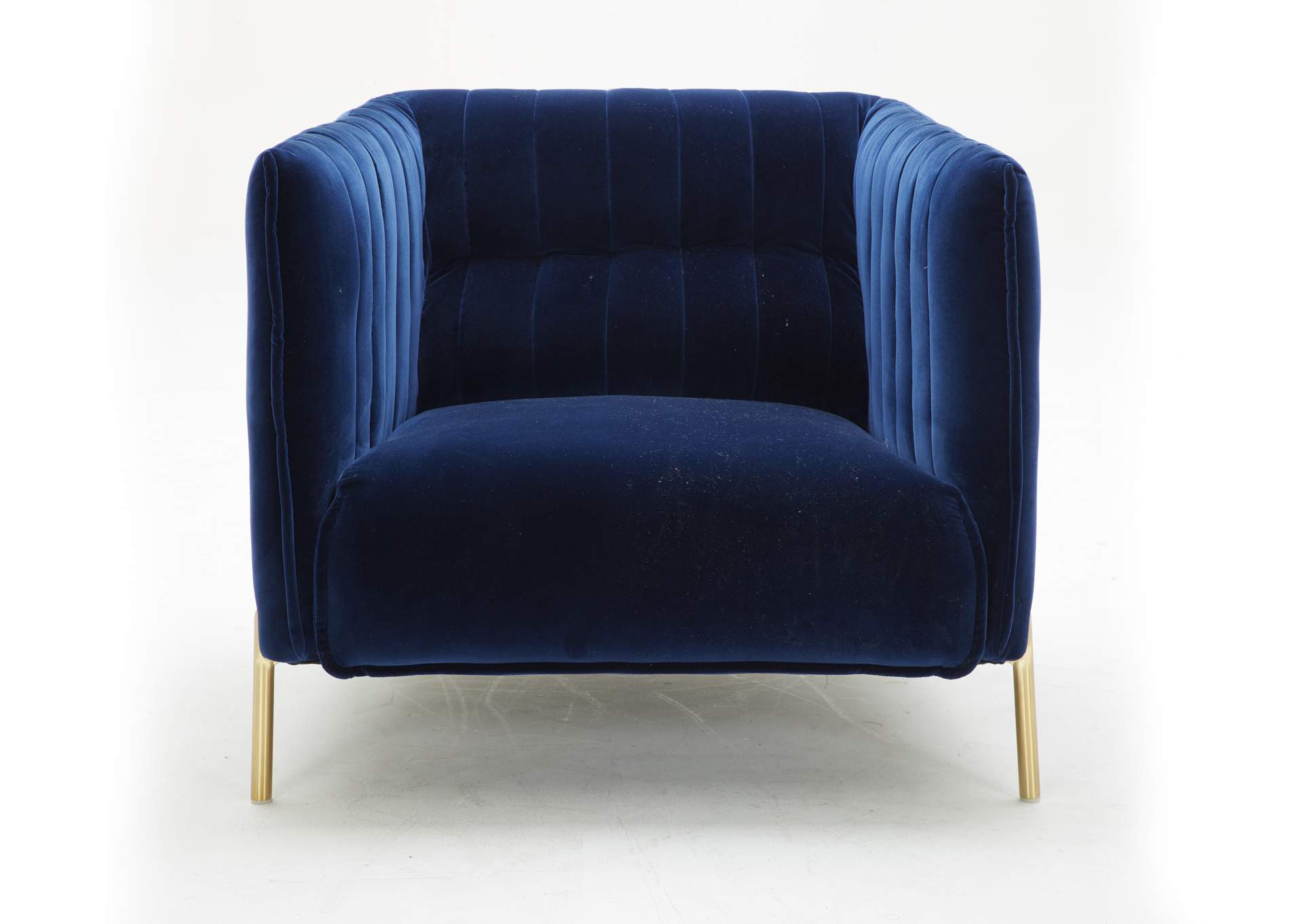 Deco Chair In Blue Fabric image 1