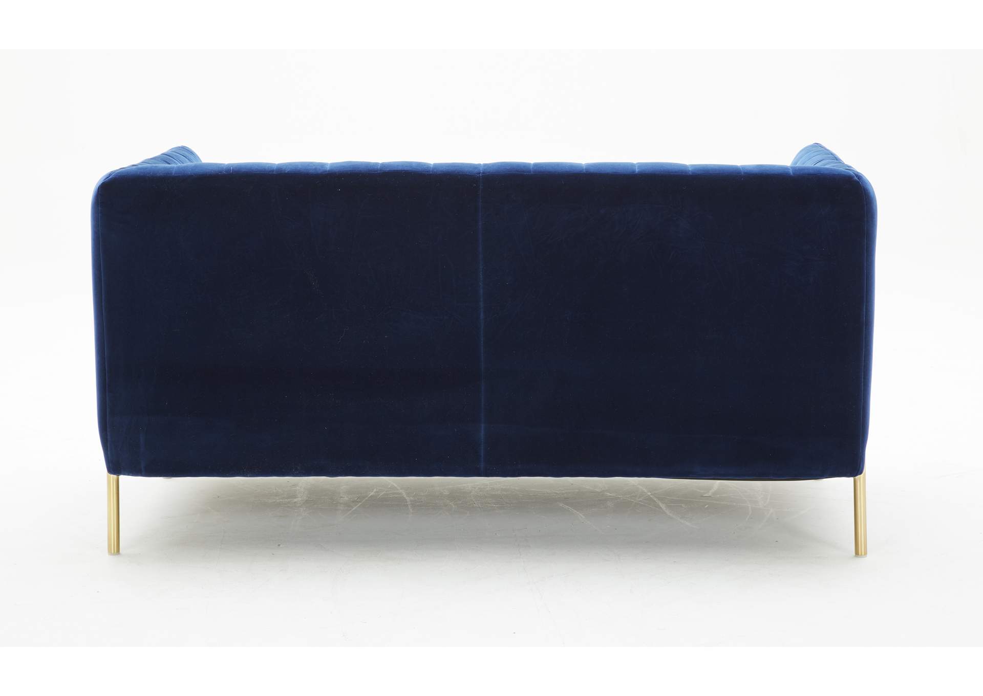 Deco Loveseat Seat In Blue Fabric image 4