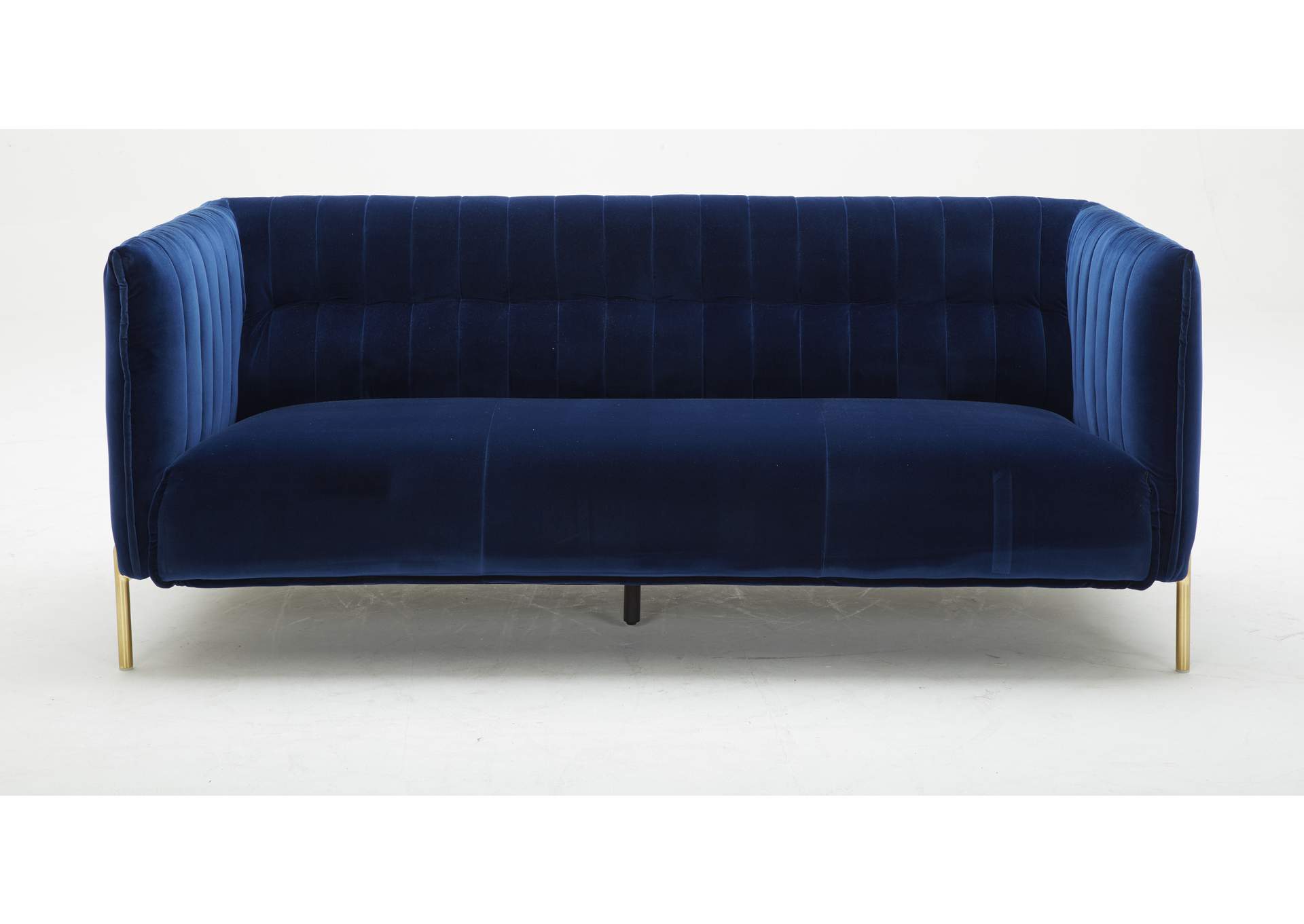 Deco Sofa In Blue Fabric image 1