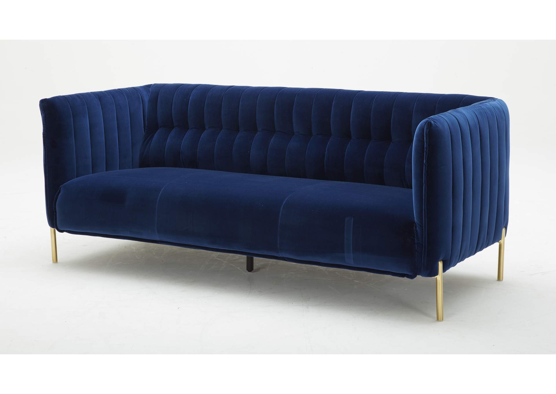Deco Sofa In Blue Fabric image 3
