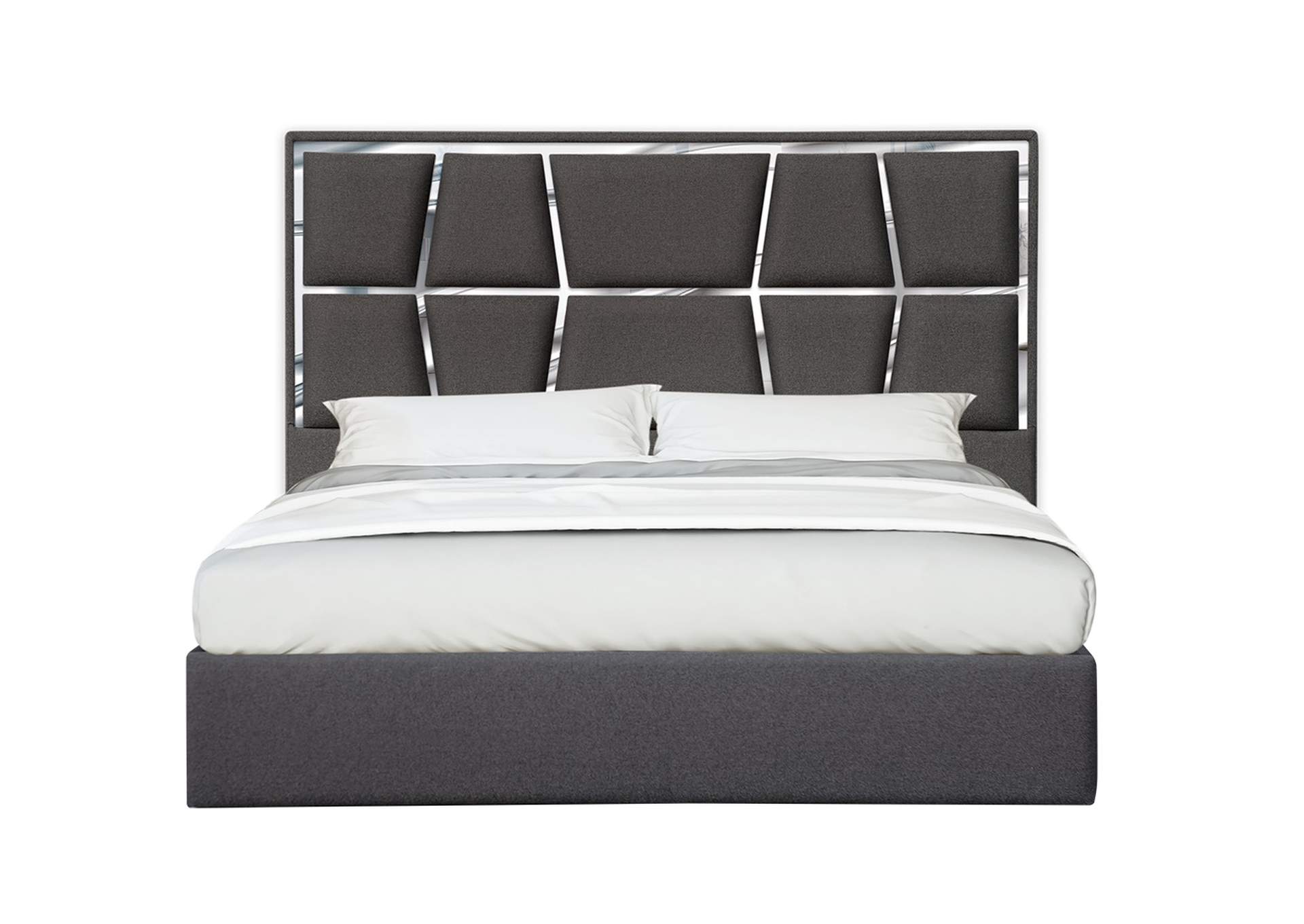 Degas King Bed In Charcoal image 1
