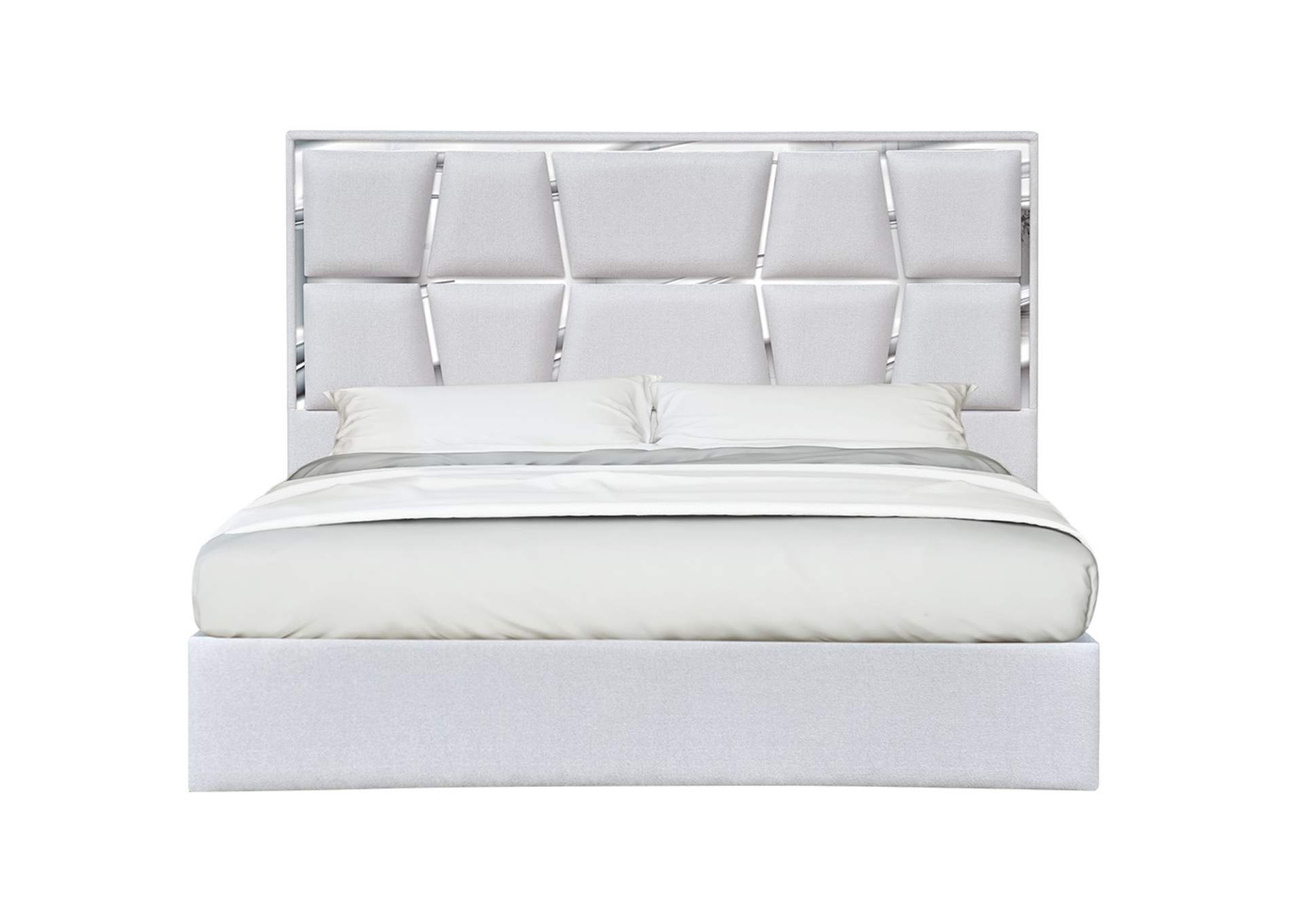 Degas Queen Bed In Silver Grey image 1
