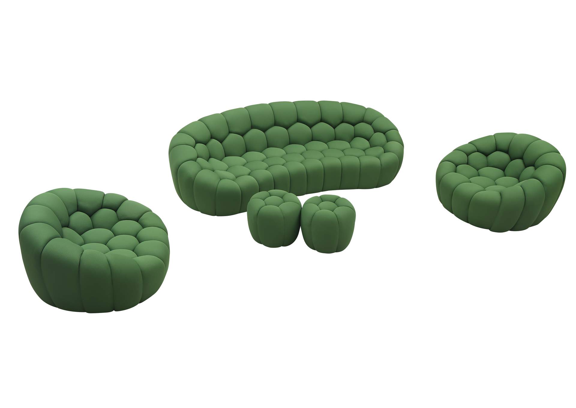 Fantasy Ottoman In Green image 3