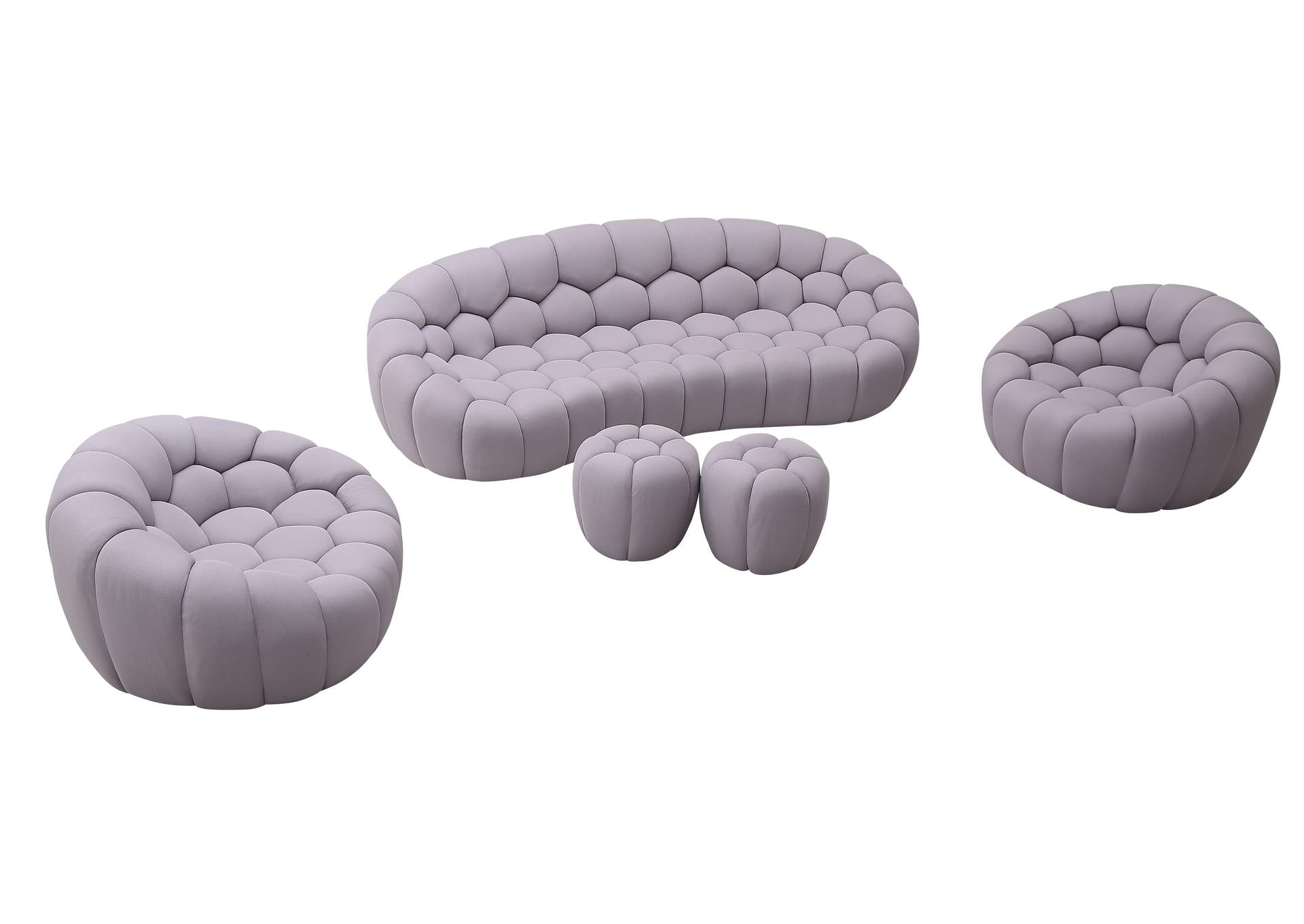 Fantasy Ottoman In Grey image 4