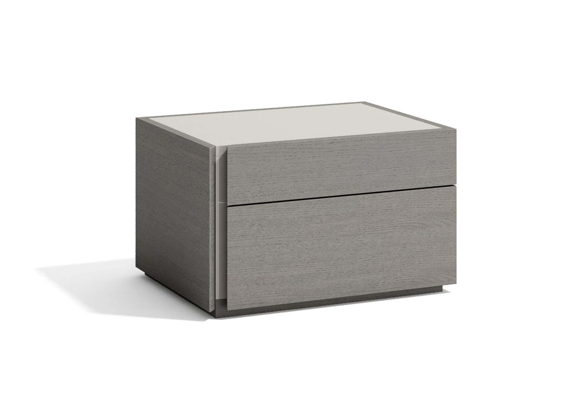 Faro Left Facing Nightstand In Grey image 1