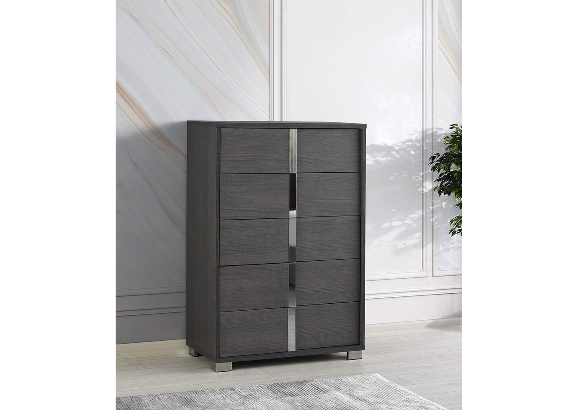 Giulia Queen Bed In Matte Grey image 5