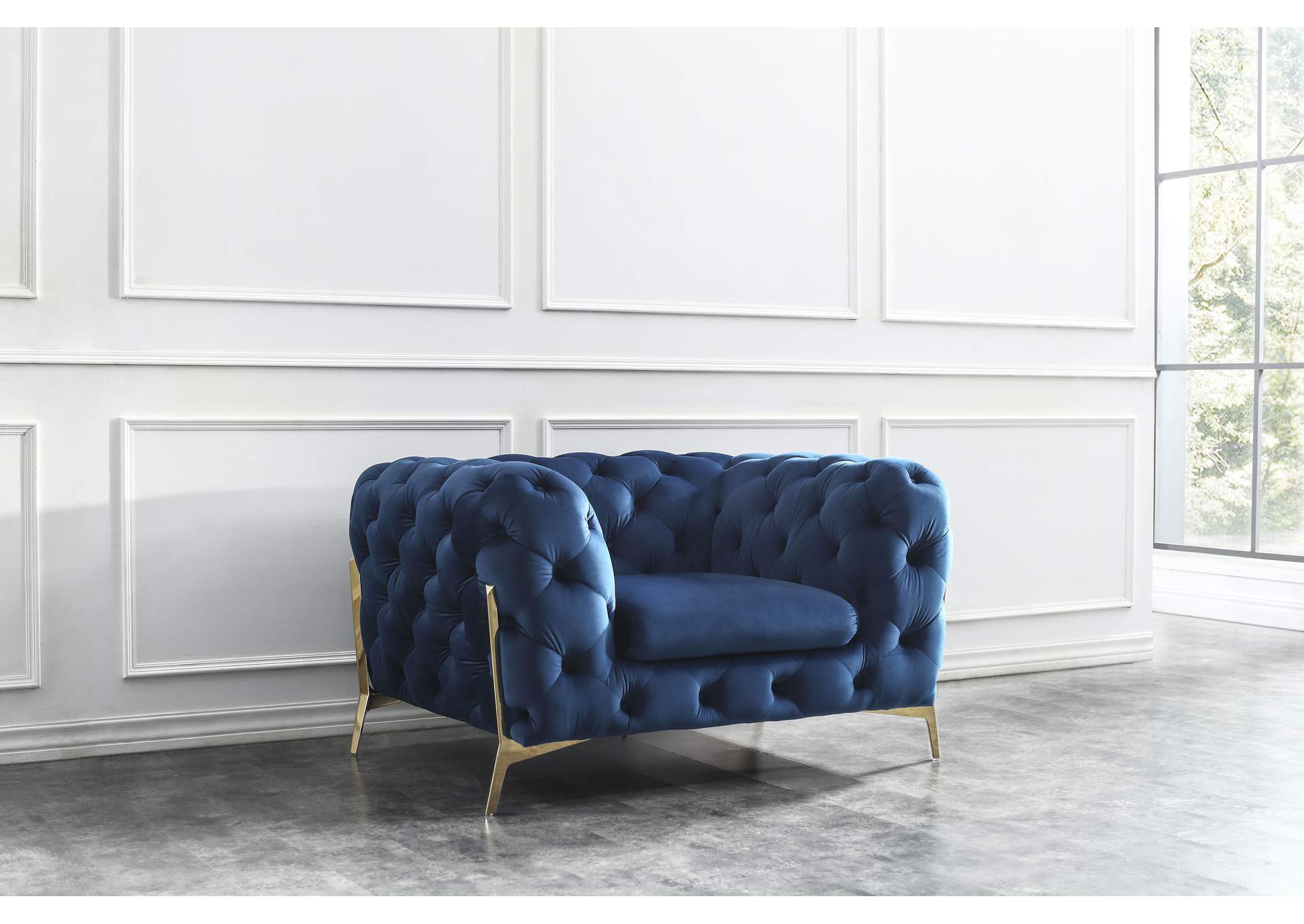 Glamour Chair In Blue image 1