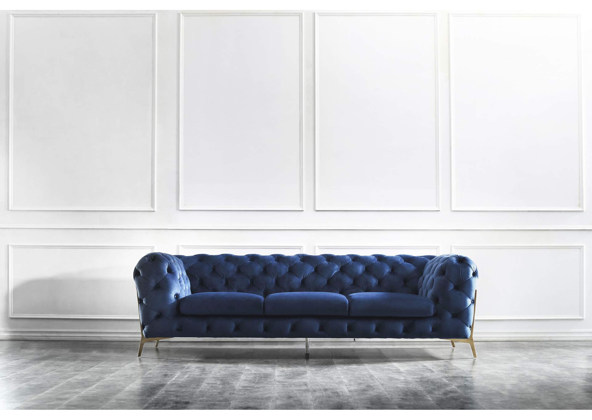 Glamour Sofa In Blue image 1