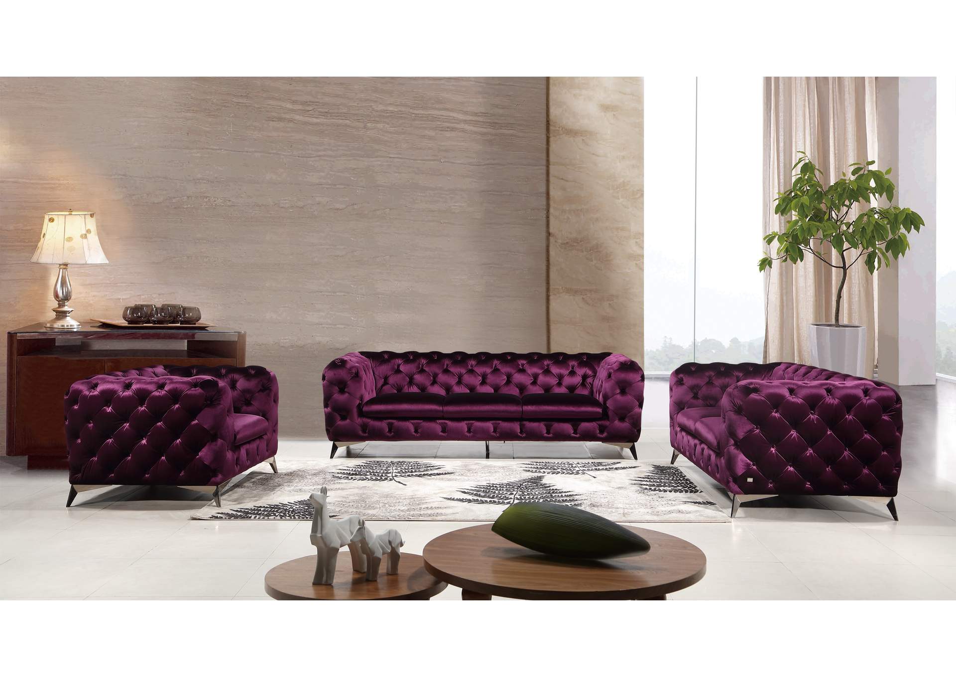 Glitz Chair In Purple image 1
