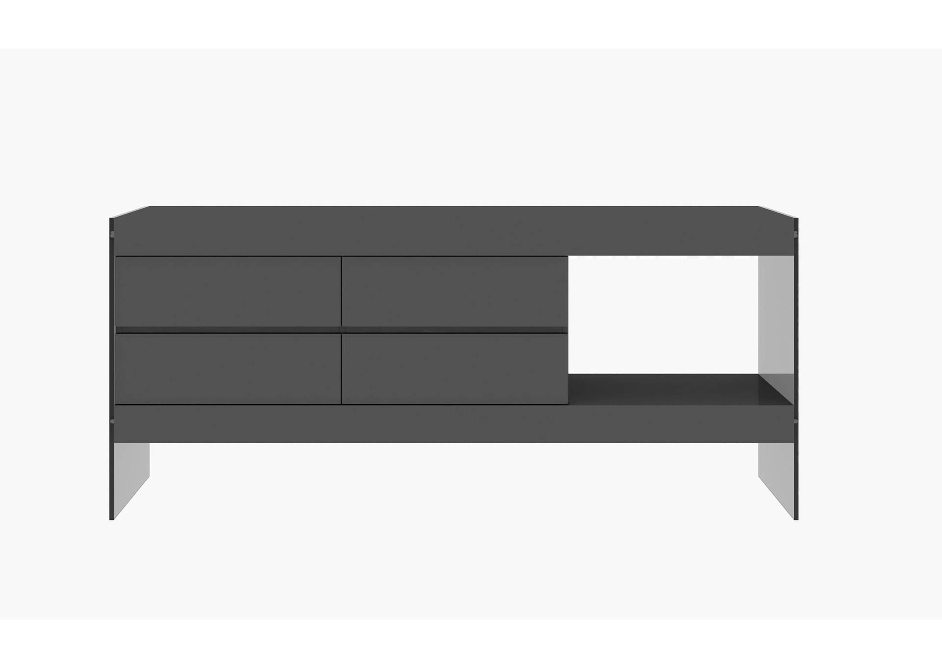 Cloud Buffet In Grey High Gloss image 4