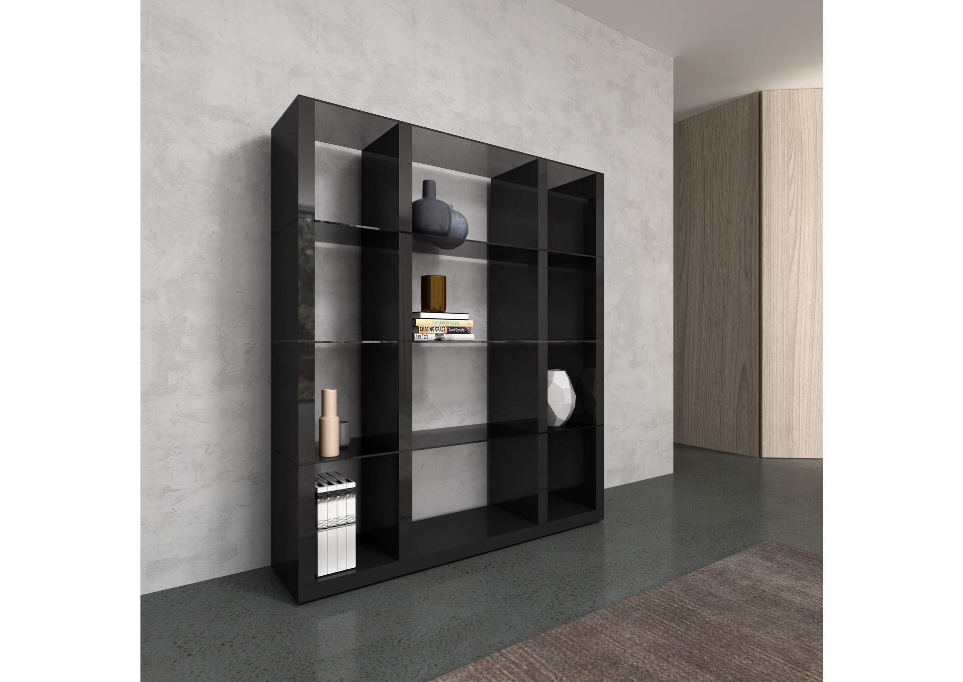 Cloud Wall Unit In Grey High Gloss image 5