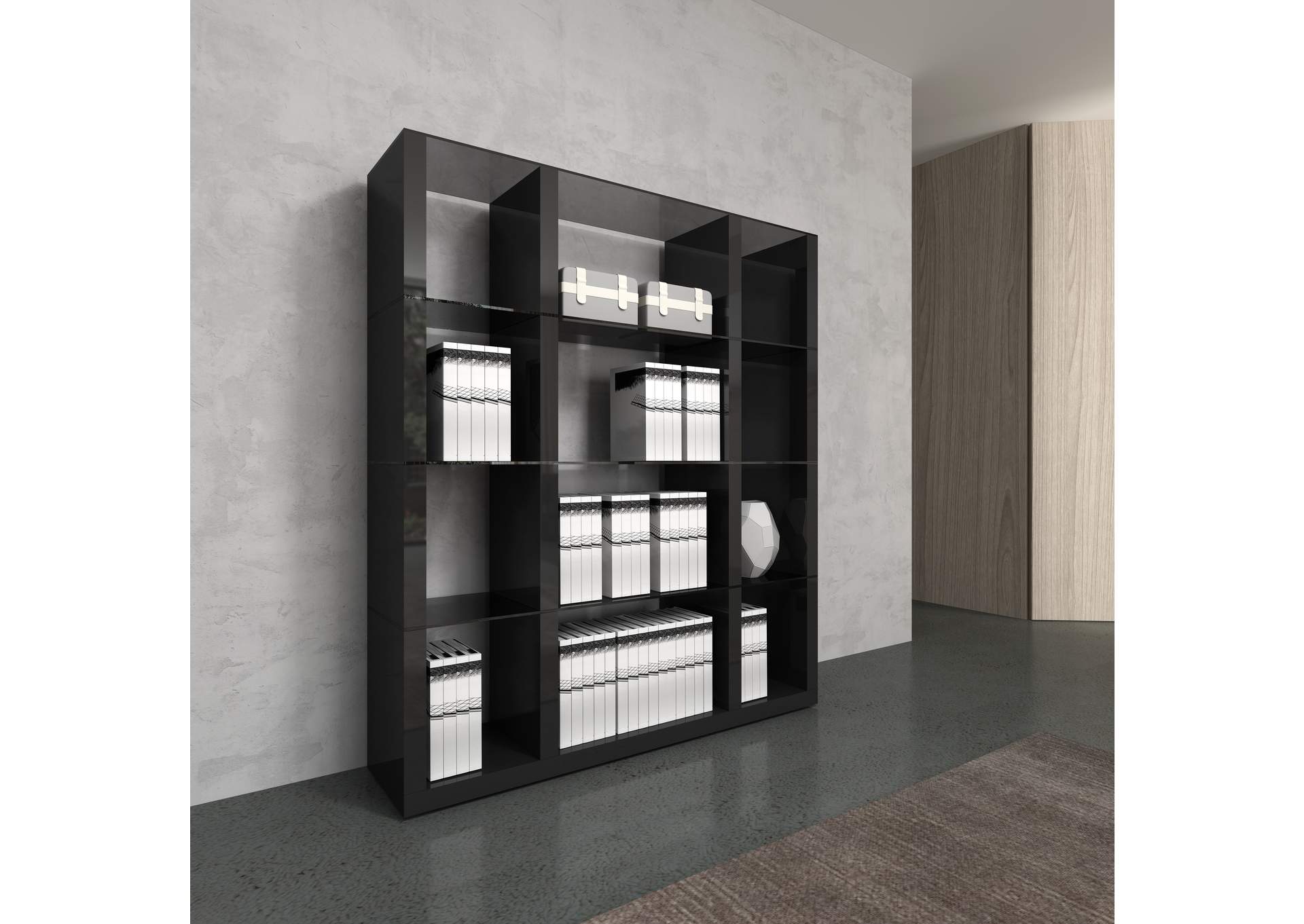 Cloud Wall Unit In Grey High Gloss image 6