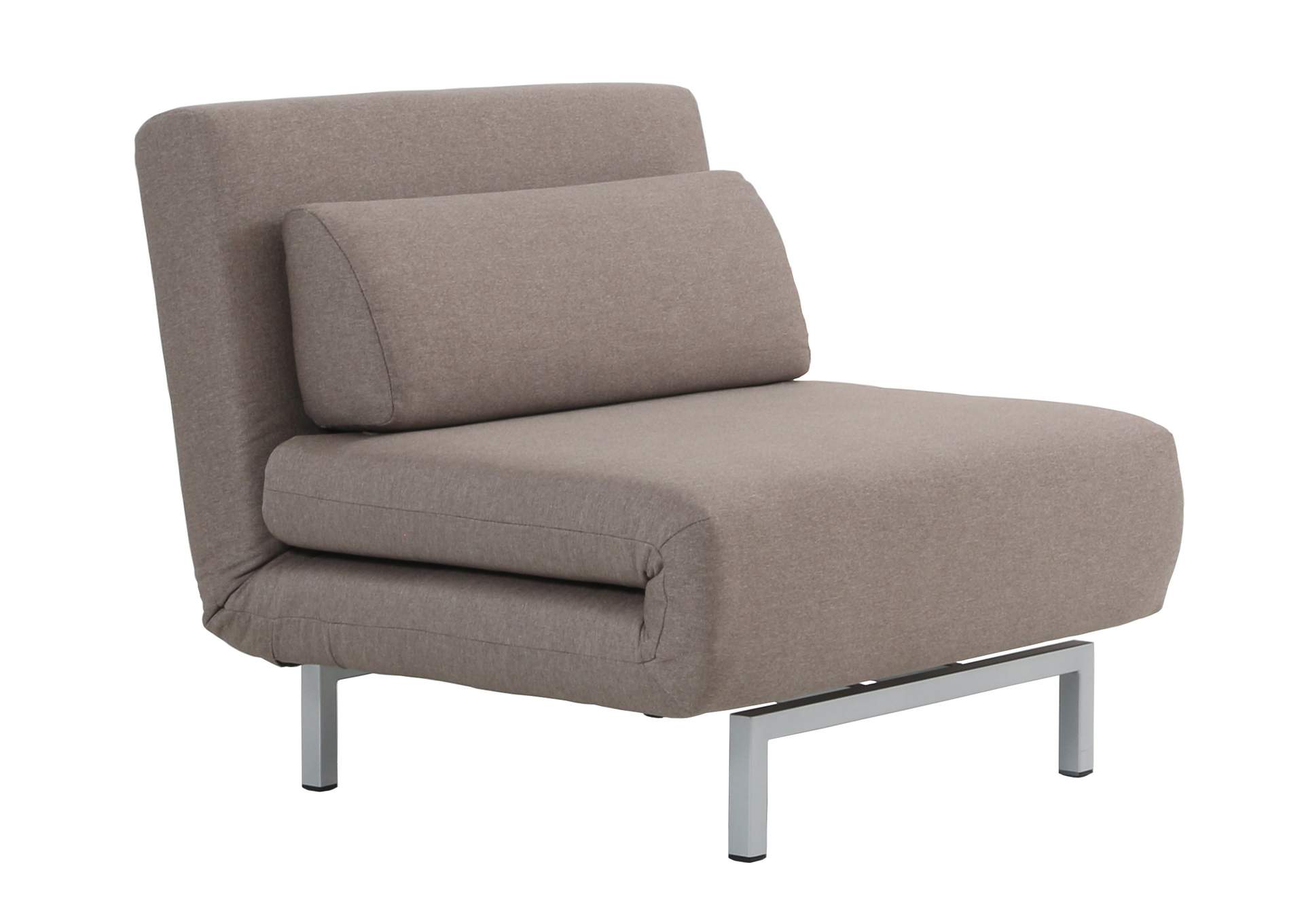 Premium Chair Bed Lk06 - 1 In Beige Fabric image 1