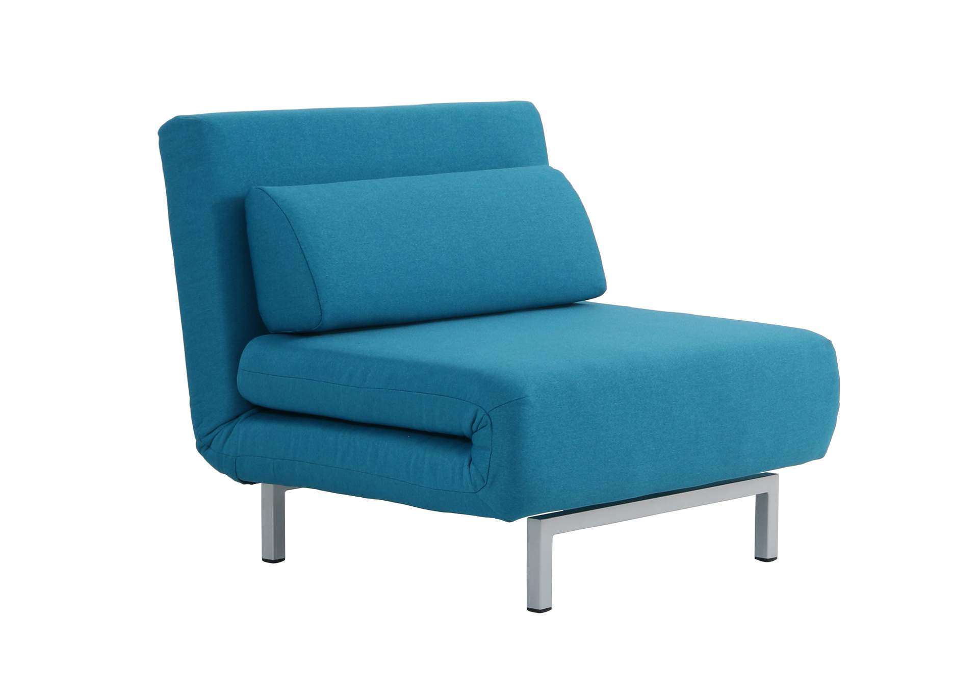 Premium Chair Bed Lk06 - 1 In Teal Fabric image 1