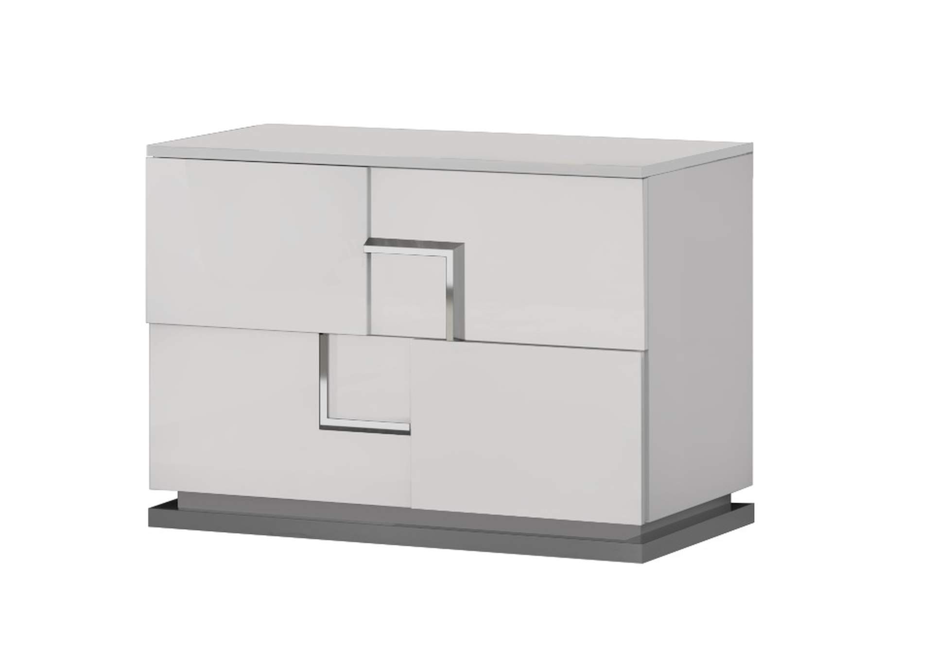 Infinity Premium Nightstand In Bianco Lucido image 1
