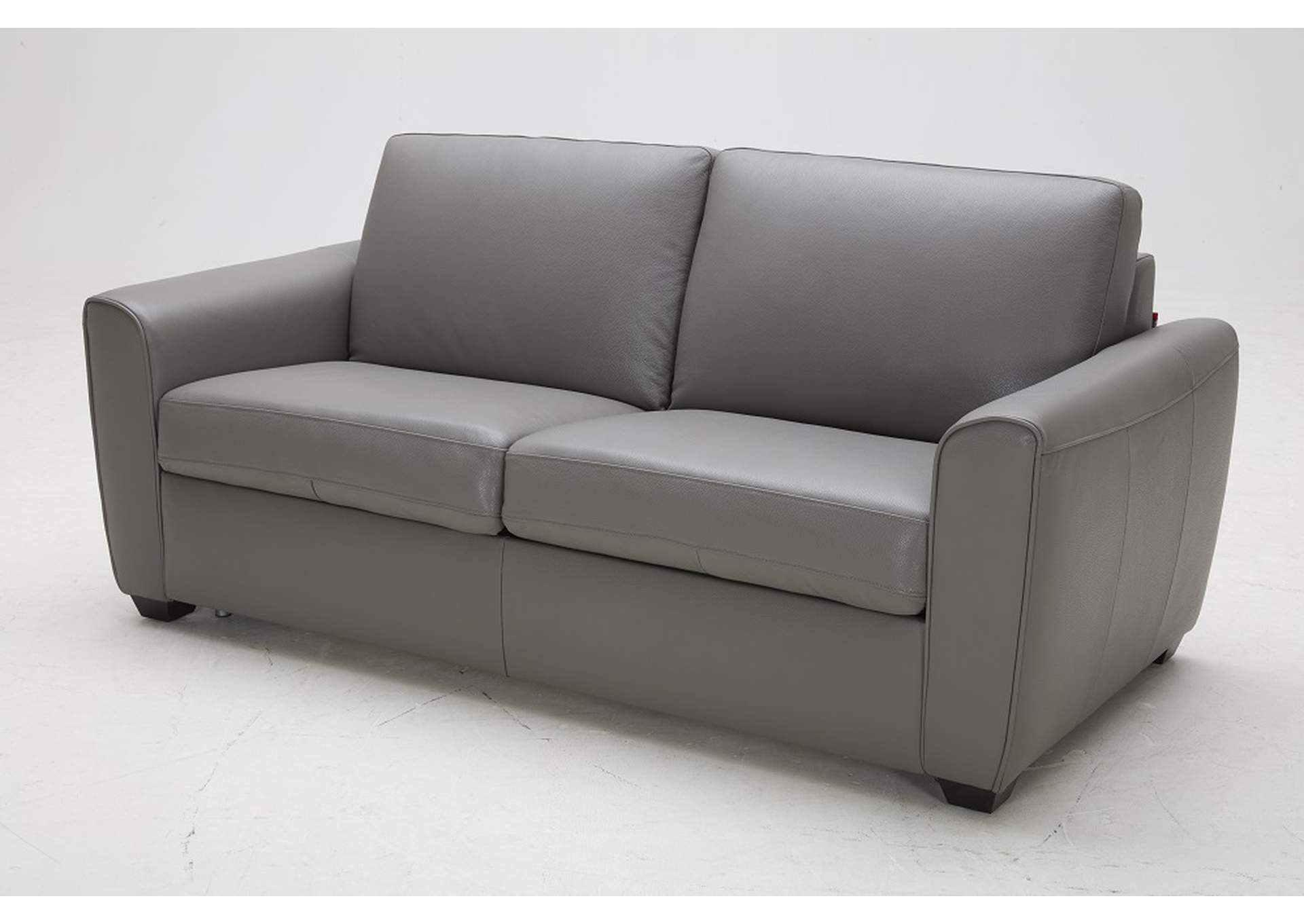 Jasper Sofa Bed In Grey Leather image 1