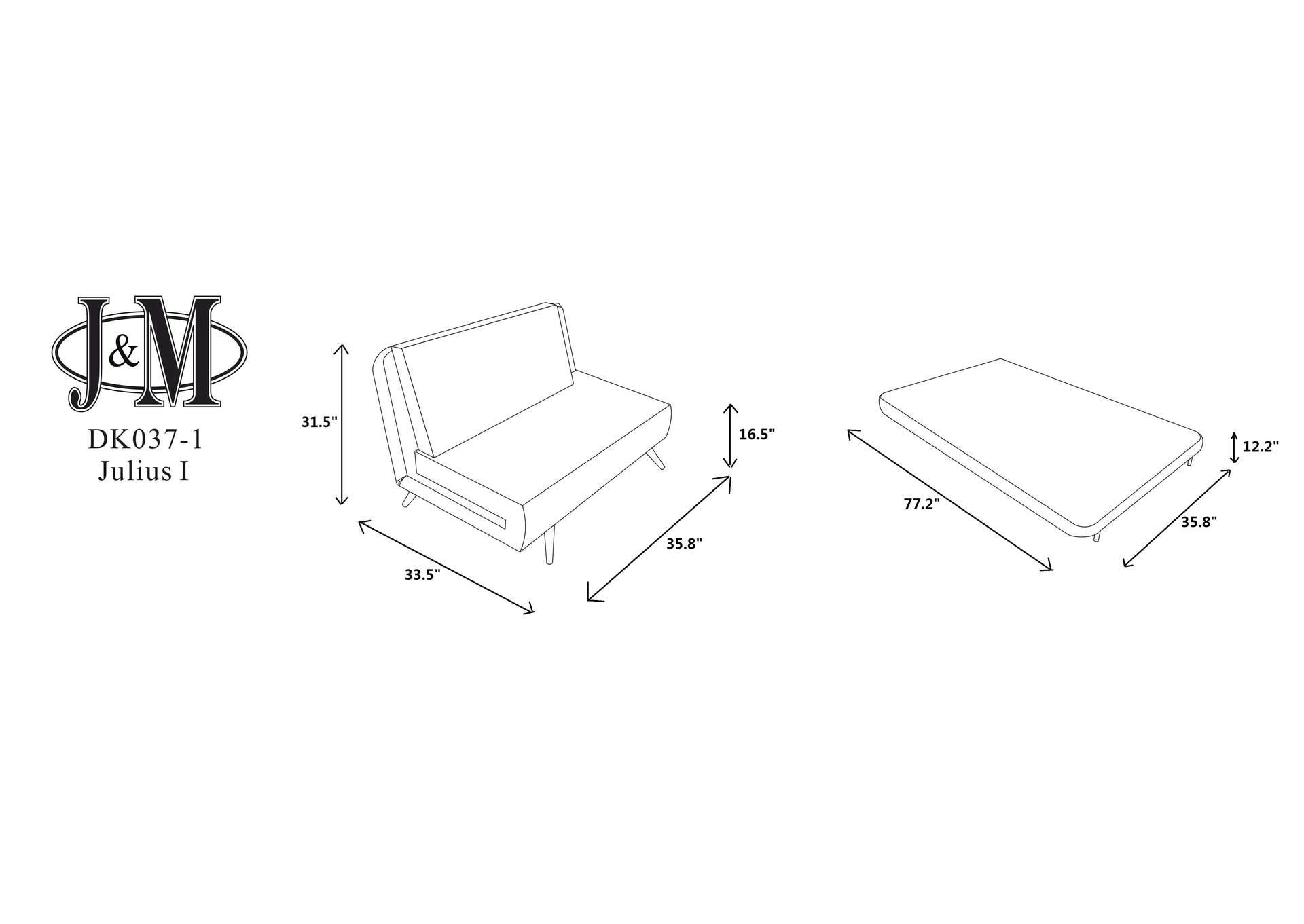Julius Single Sofa Bed image 6